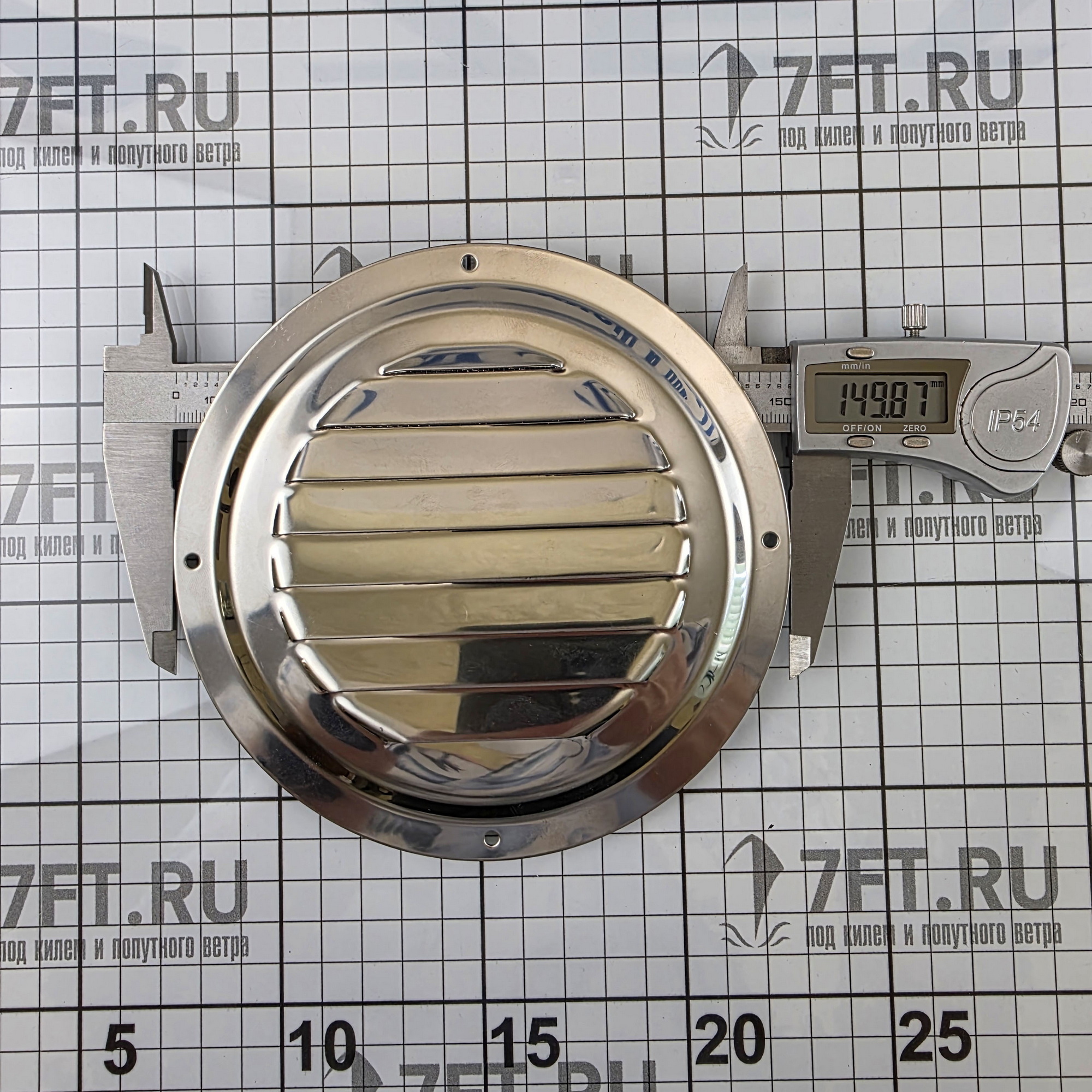 Купить Решетка вентиляционная Roca 41426A Ø150мм с сеткой из нержавеющей стали AISI316 7ft.ru в интернет магазине Семь Футов