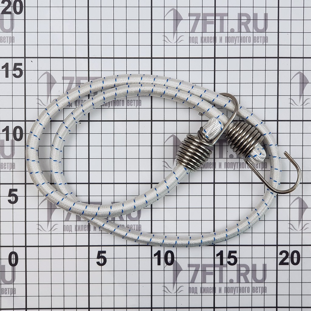 Купить Трос-резинка с крючками из нержавеющей стали 10 мм 100 см TREM C0610100 7ft.ru в интернет магазине Семь Футов