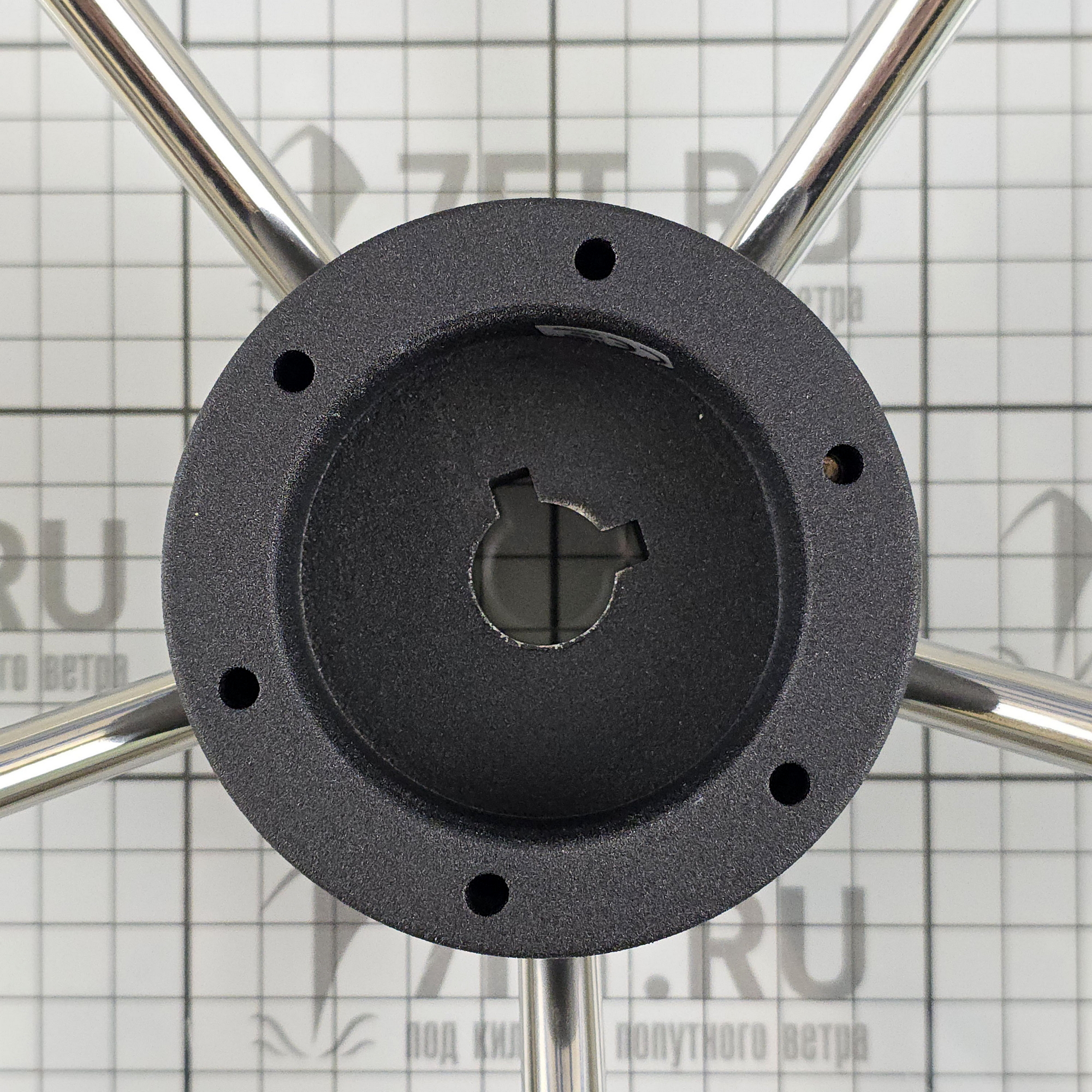 Купить Рулевое колесо Ultraflex V70G 39441B Ø350x90мм рукоятка из серого полиуретана со спицами из нержавеющей стали 7ft.ru в интернет магазине Семь Футов