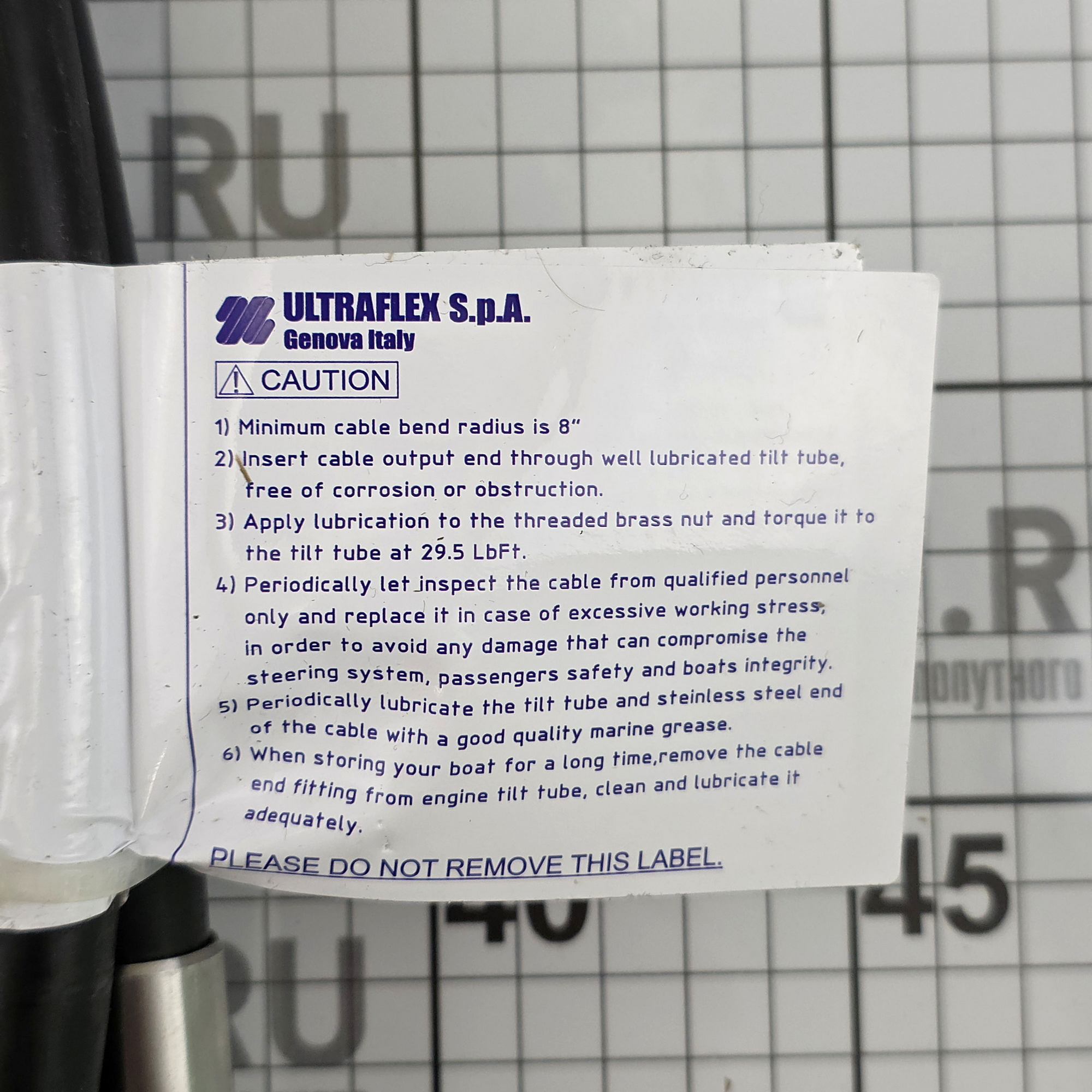 Купить Трос рулевой Ultraflex M66 38351Q Ø15мм 7,93м(26футов) ход 230мм для рулевых редукторов T-85, T-71FC, T-72FC, T-73NRFC, T-81FC, T-83NRFC, G12 и их аналогов 7ft.ru в интернет магазине Семь Футов