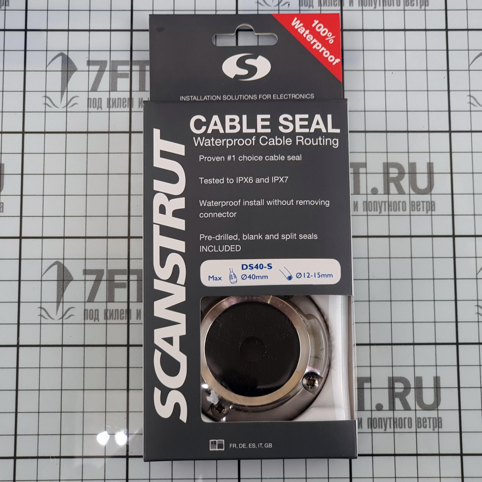 Купить Сальник кабельный водонепроницаемый IP68 Scanstrut DS40-S большой 12-15 мм из нержавеющей стали 7ft.ru в интернет магазине Семь Футов