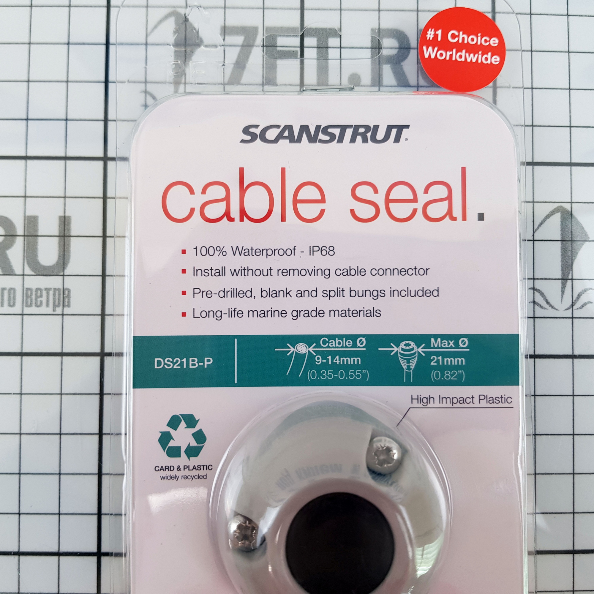 Купить Сальник кабельный водонепроницаемый IP68 Scanstrut DS21B-P малый 9-14 мм из серого пластика 7ft.ru в интернет магазине Семь Футов