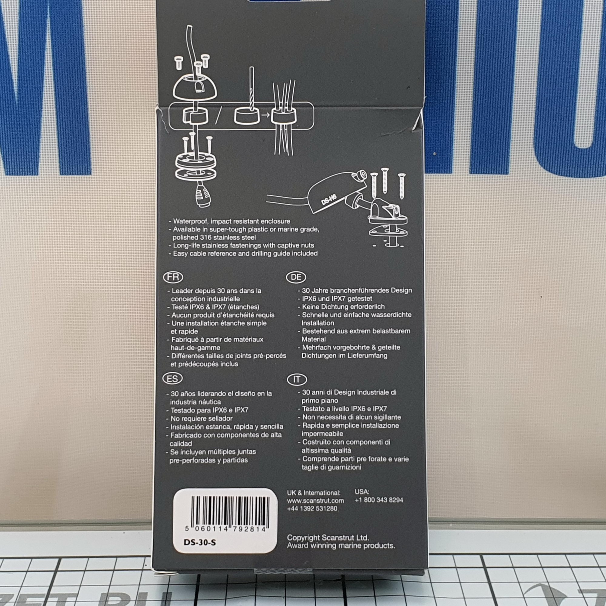 Купить Сальник кабельный водонепроницаемый IP68 Scanstrut DS30-S средний 9-14 мм из нержавеющей стали 7ft.ru в интернет магазине Семь Футов
