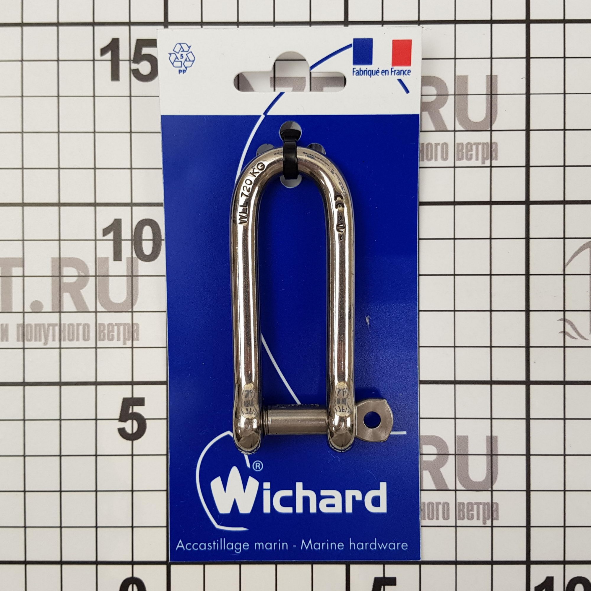 Купить Скоба D-образная такелажная длинная Wichard 1414 8 мм 1000 - 3600 кг 7ft.ru в интернет магазине Семь Футов