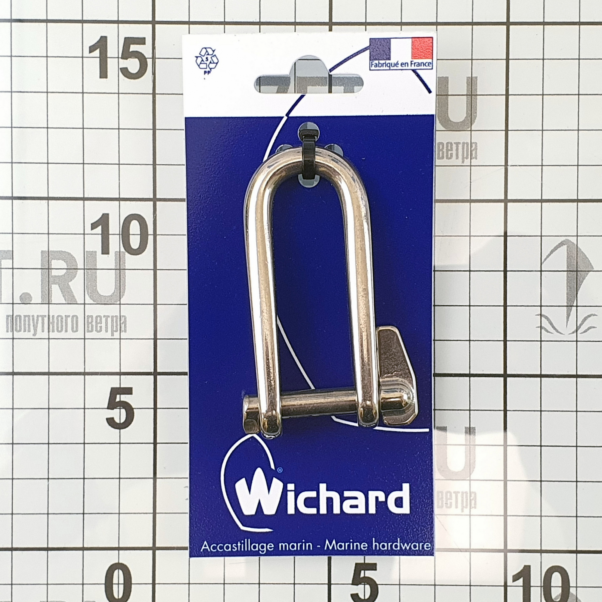 Купить Скоба D-образную такелажная длинная Wichard 1434 8 мм 800 - 2300 кг поворотный палец 7ft.ru в интернет магазине Семь Футов