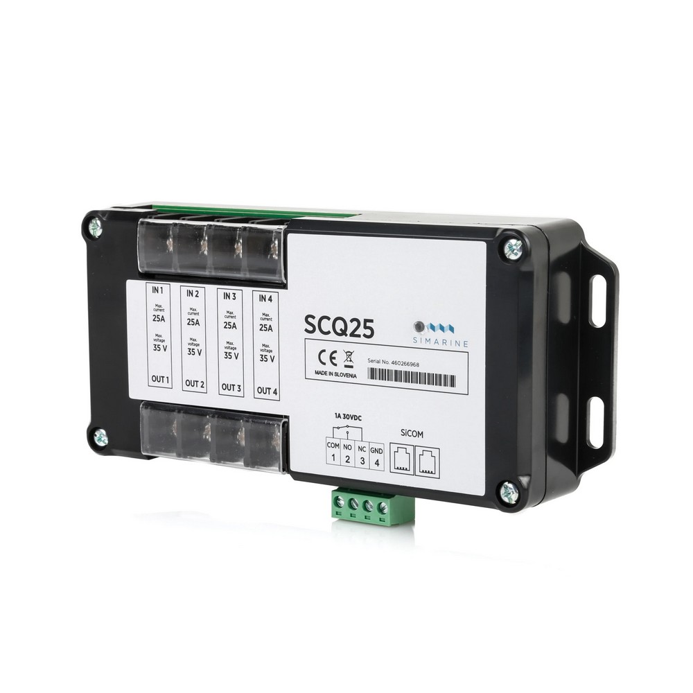 Купить Цифровой шунтирующий модуль Simarine SCQ25 S003 6-35В 4x25A с кабелем 5м 7ft.ru в интернет магазине Семь Футов