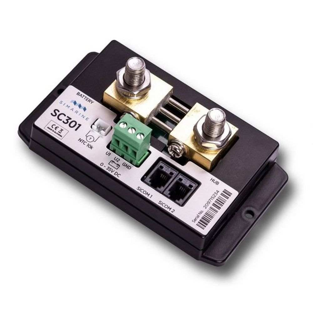 Купить Готовый комплект для защиты аккумулятора Simarine Pico Standard PCKG2SS 6-35В монитор 3,5’’ в серебристом корпусе с шунтом SC301 и модулем ST107 7ft.ru в интернет магазине Семь Футов