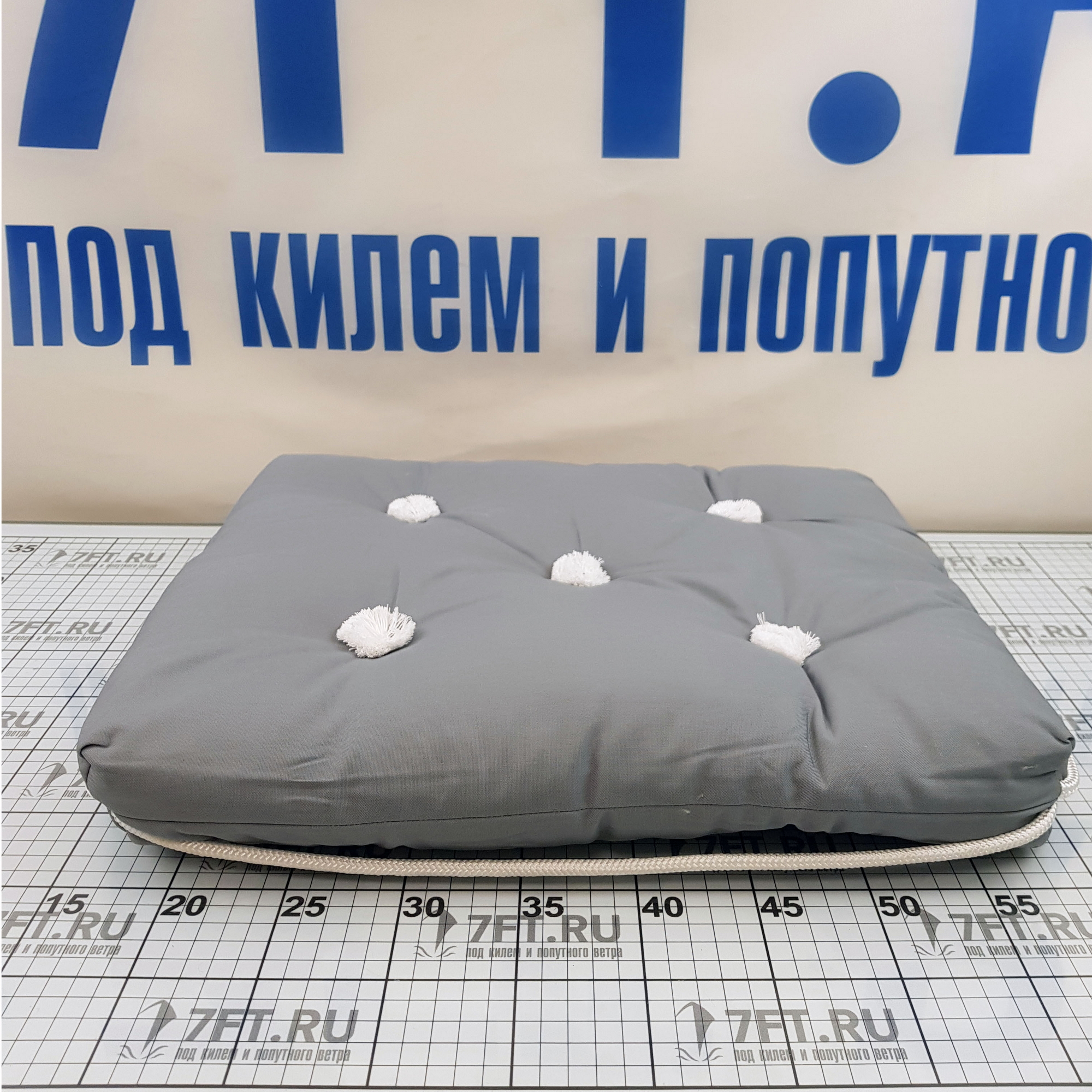 Купить Подушка плавающая для сидений капковая Marine Quality 3000-11 470 x 370 x 60 мм серая 7ft.ru в интернет магазине Семь Футов