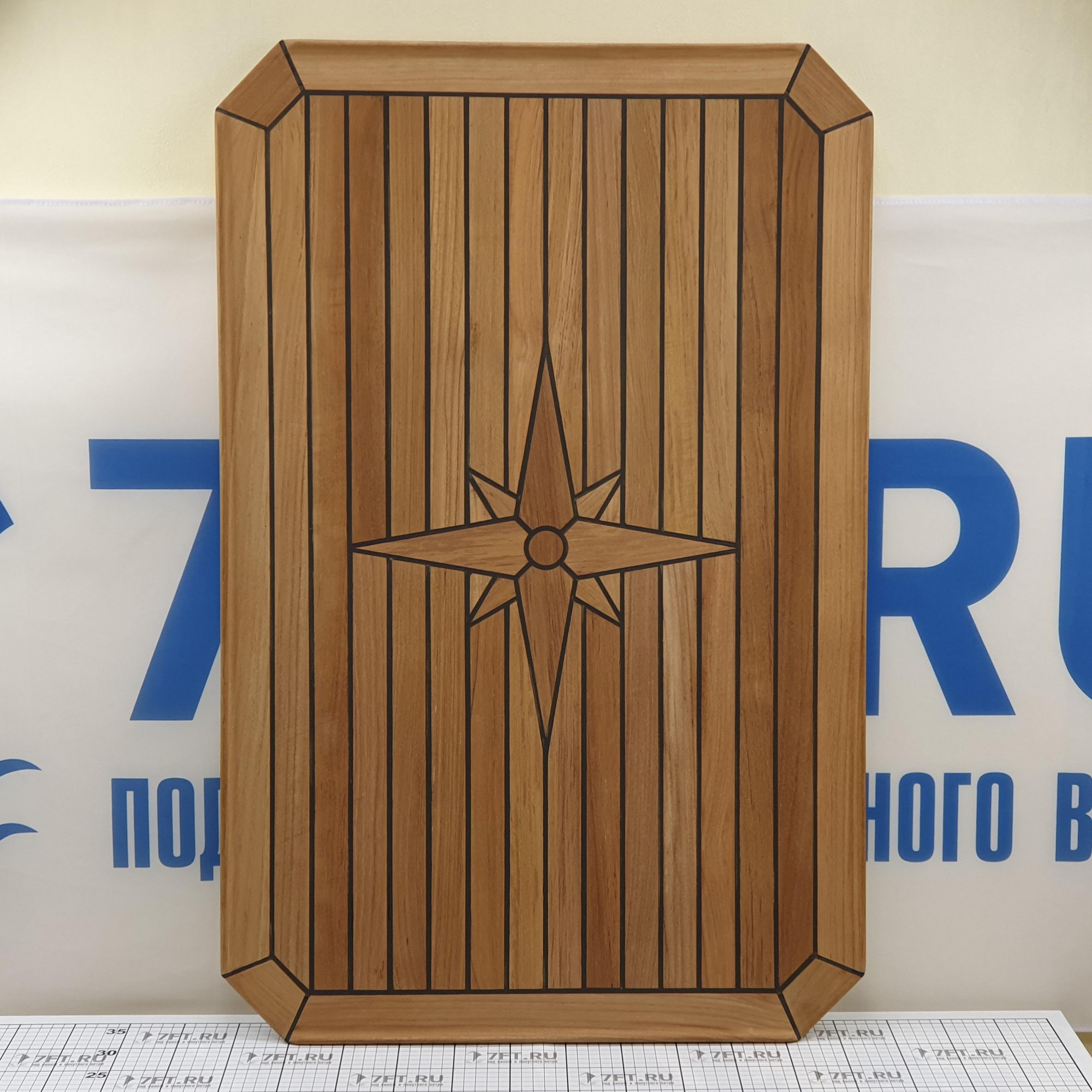 Купить Столешница Eude Marine Nautic Star TT6090 900x580x16мм прямоугольная из тикового дерева 7ft.ru в интернет магазине Семь Футов