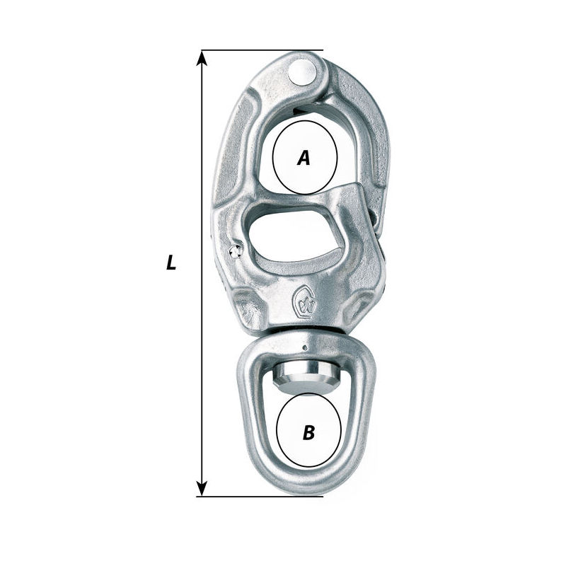 Купить Карабин шкотовый Wichard Speedlink 2650 74мм 1100/2300кг с универсальным ушком из кованой нержавеющей стали AISI630 7ft.ru в интернет магазине Семь Футов