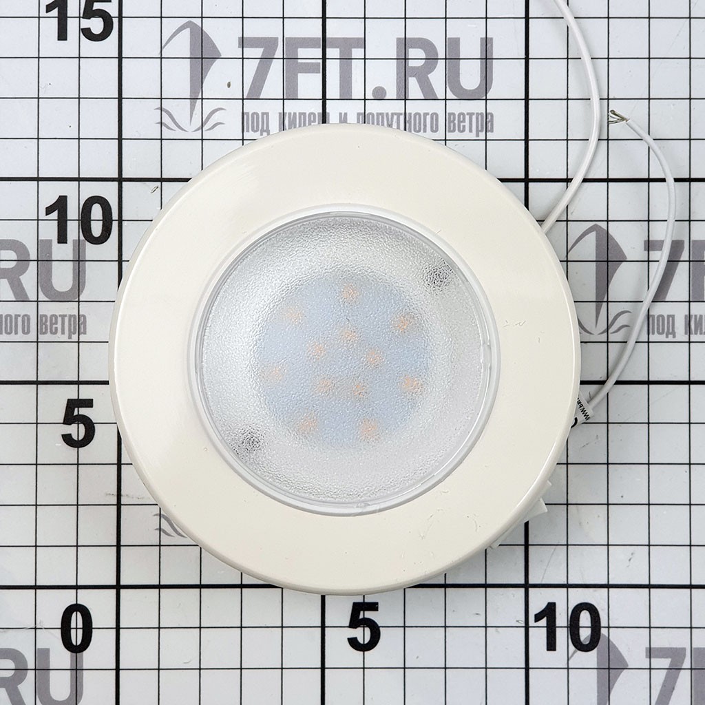 Купить Светильник точечный накладной Batsystem Sun 9411V 8-30В 2Вт белый корпус с выключателем 7ft.ru в интернет магазине Семь Футов