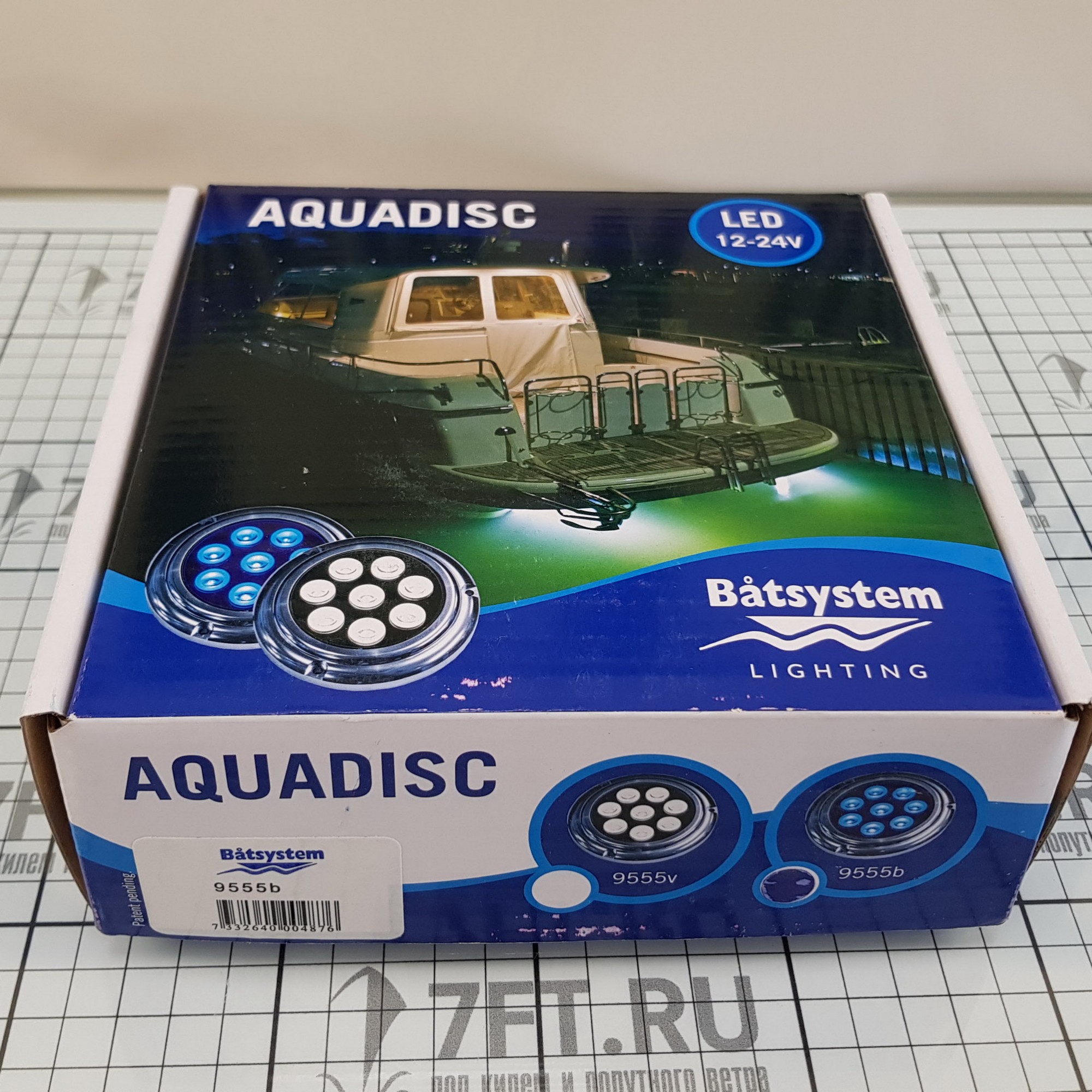 Купить Светильник палубный водонепроницаемый Batsystem Aquadisc 1000 9555B 12/24 В 16 Вт синий свет 7ft.ru в интернет магазине Семь Футов