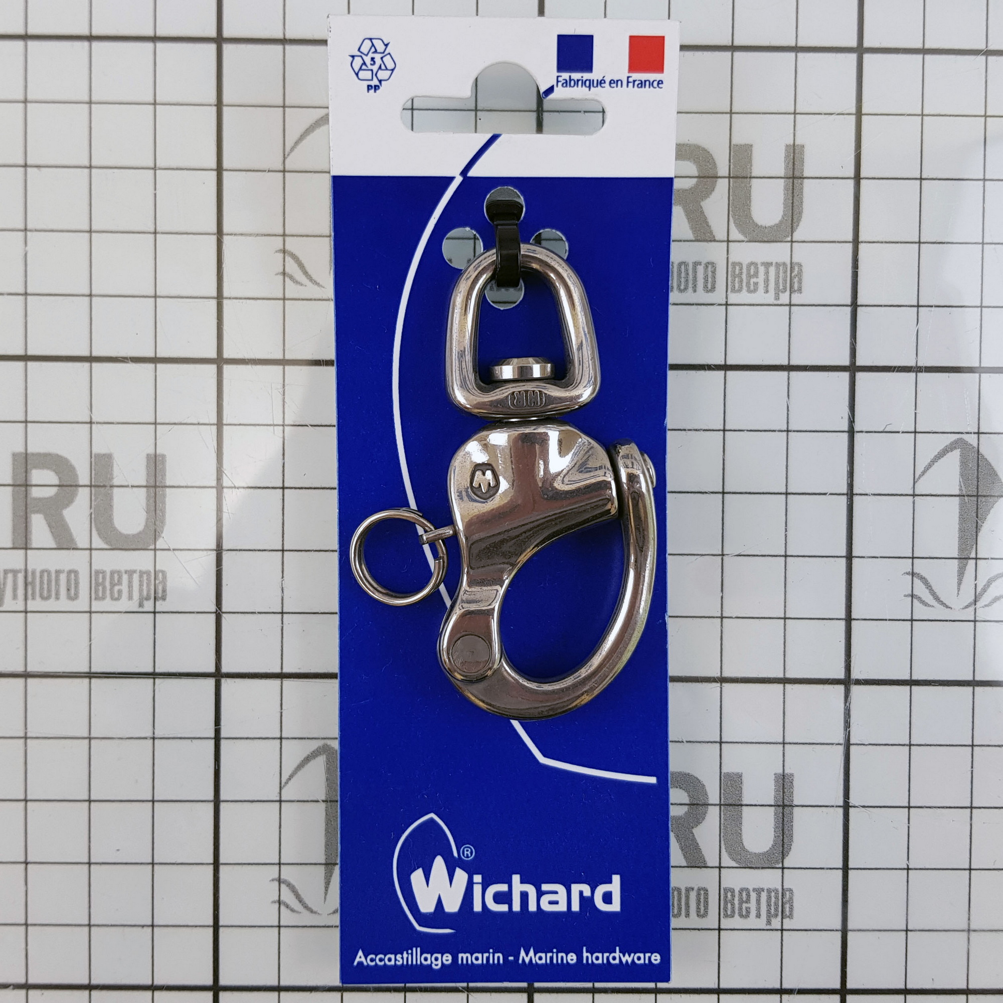Купить Карабин вертлюжный Wichard 2473 70мм 960-2000кг 7ft.ru в интернет магазине Семь Футов