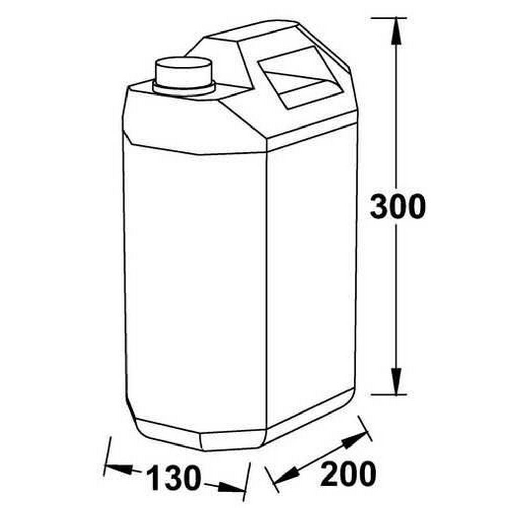 Купить Топливный бак Wallas 2024 5л 200х300х130мм из белого бензостойкого полиэтилена 7ft.ru в интернет магазине Семь Футов