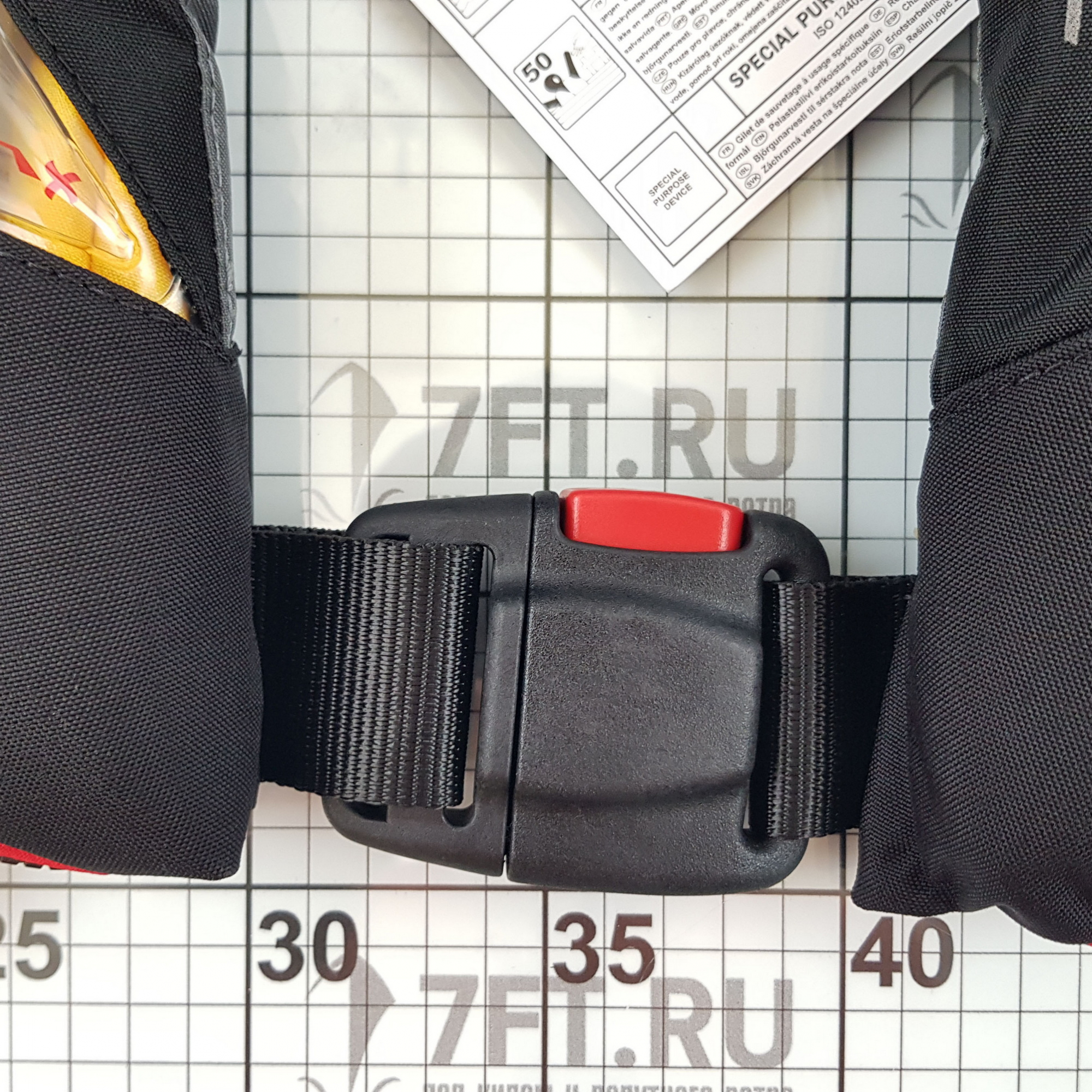 Купить Надувной спасательный жилет CrewSaver Crewfit 180N Pro 9020BRA чёрный/красный с автоматическим пусковым механизмом 7ft.ru в интернет магазине Семь Футов