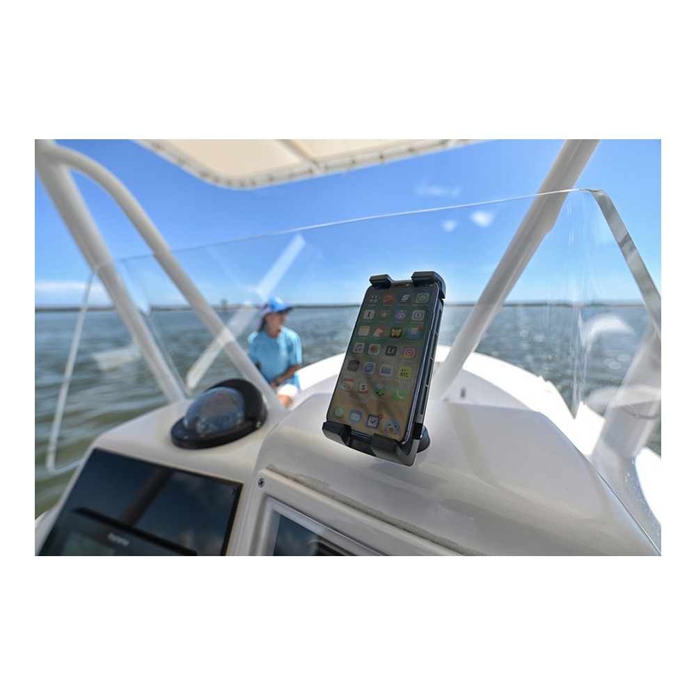 Купить Держатель с беспроводной зарядкой Scanstrut  Rokk Edge SC-CW-05E 12/24 В 5Вт IPX6 для телефона/смартфона/планшета 7ft.ru в интернет магазине Семь Футов