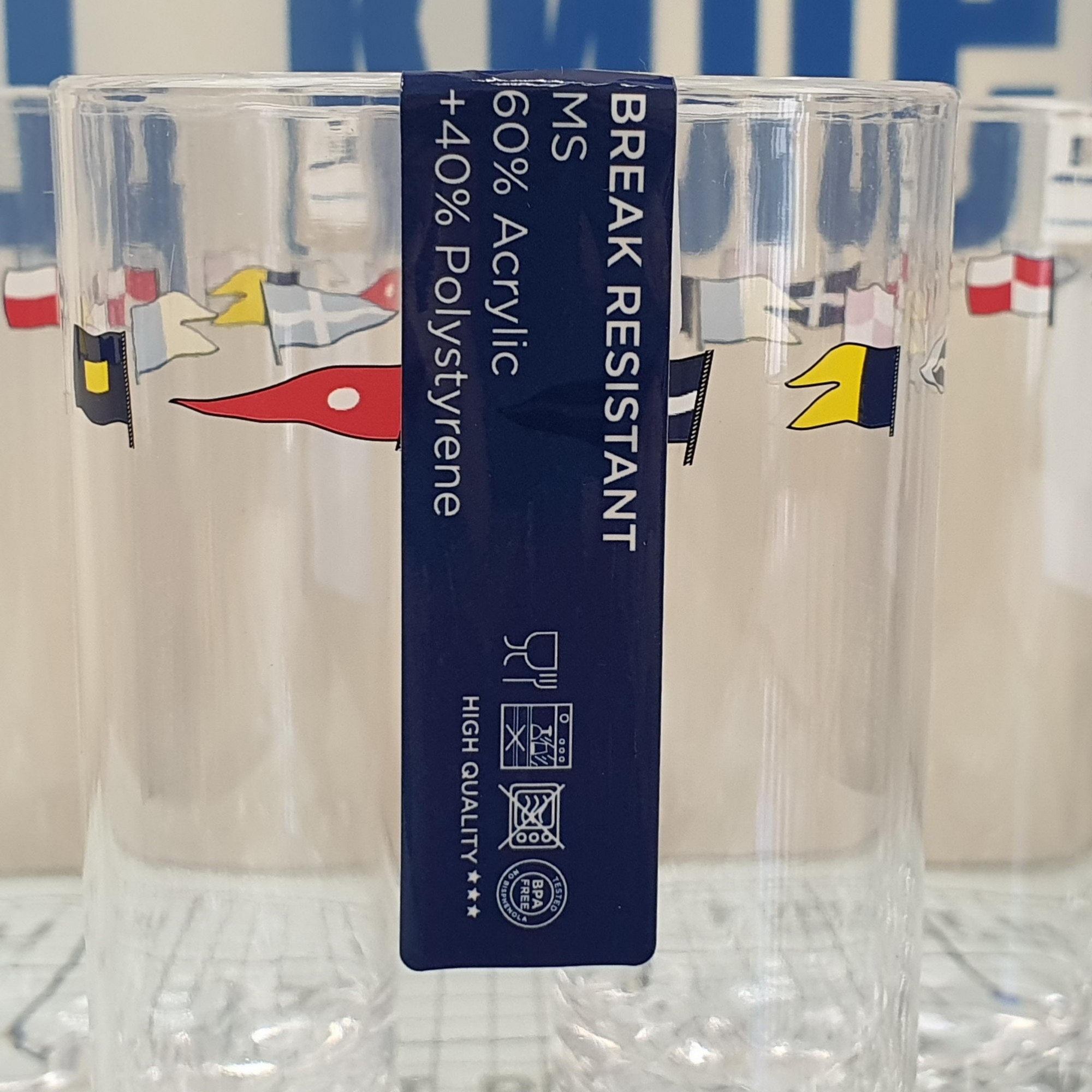Купить Набор стаканов для напитков Marine Business Regata 12107 Ø77мм 152мм 500мл 6шт из метилстирола 7ft.ru в интернет магазине Семь Футов