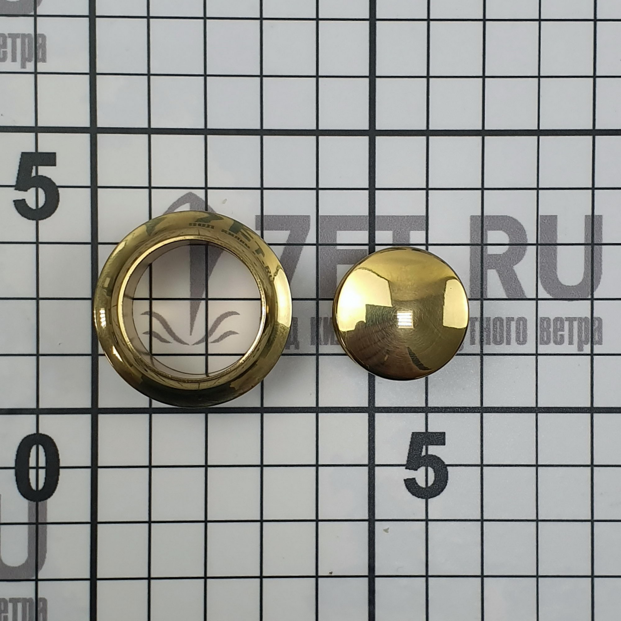 Купить Кнопка для замков из полированной латуни Foresti & Suardi 810B 70 х 45 х 20 мм 7ft.ru в интернет магазине Семь Футов