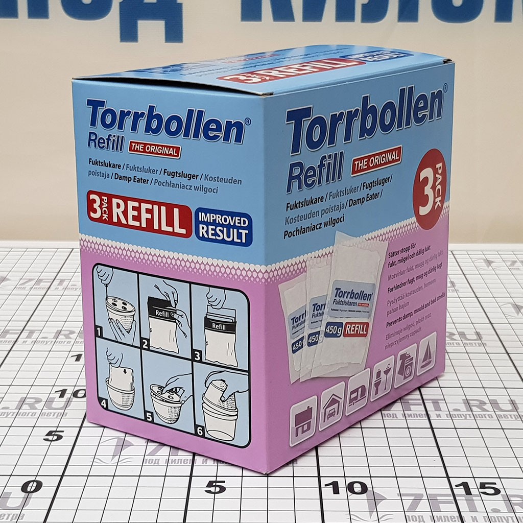 Купить Заправка к поглотителю влаги Torrbollen Refill 7114 3 пакета 7ft.ru в интернет магазине Семь Футов