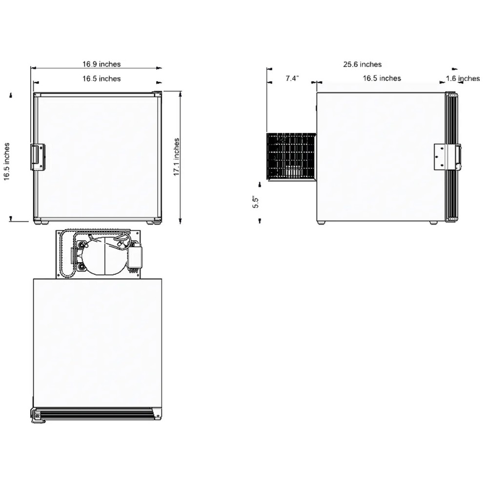 Купить Холодильник однодверный Isotherm Cruise CR40 Cubic 1040BB7AC0000 12/24В 115/230В 186Вт 40л 420x430x630мм компрессорный белая дверь с фронтальным открыванием и наружным креплением 7ft.ru в интернет магазине Семь Футов