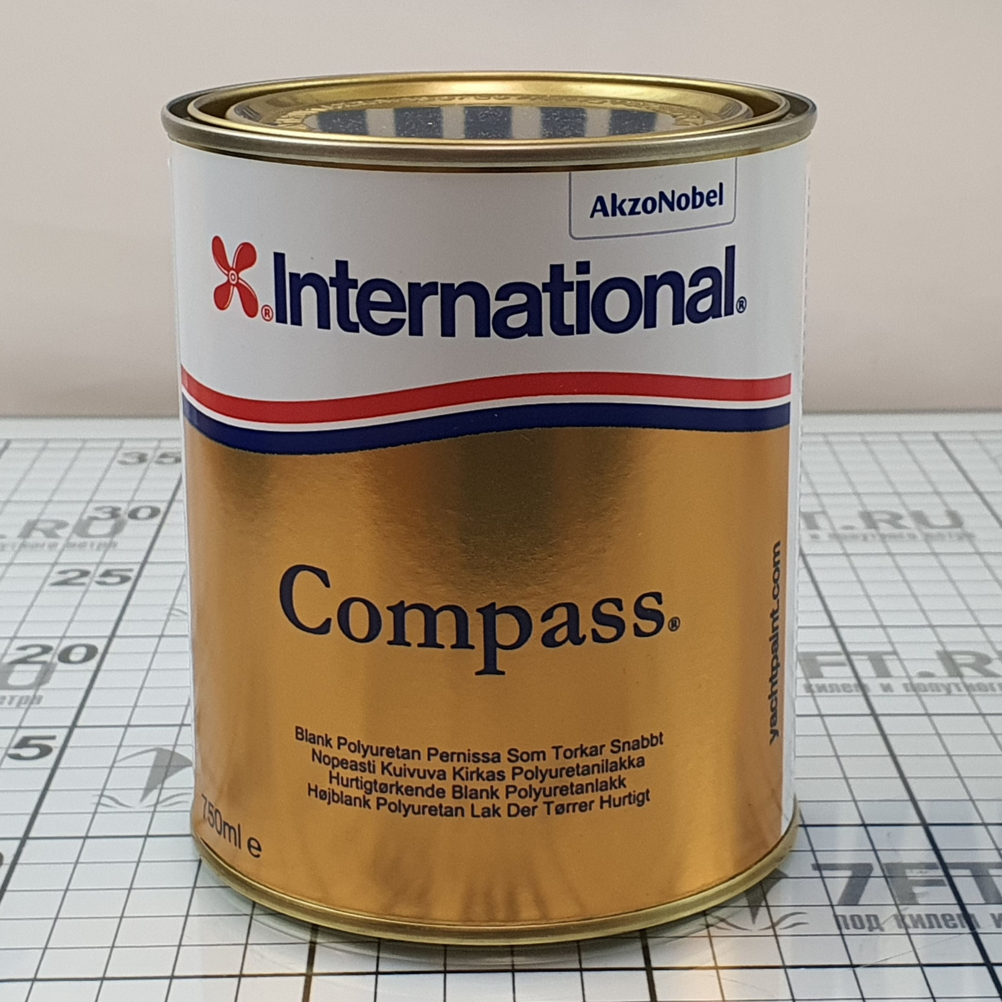 Купить Лак для дерева однокомпонентный International Compass YVA501/750ML быстросохнущий 750 мл 7ft.ru в интернет магазине Семь Футов