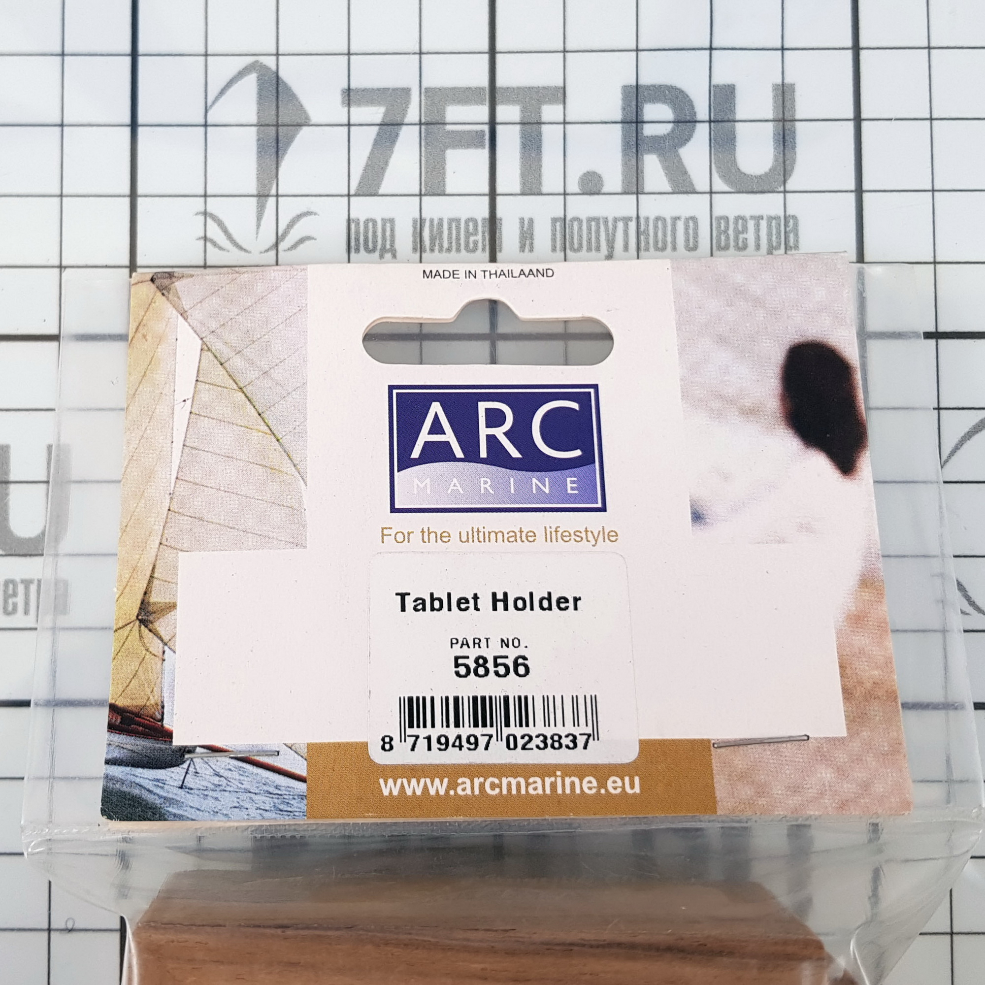 Купить Держатель для планшета/ноутбука ARC Marine 5856 универсальный из тикового дерева без пропитки 7ft.ru в интернет магазине Семь Футов