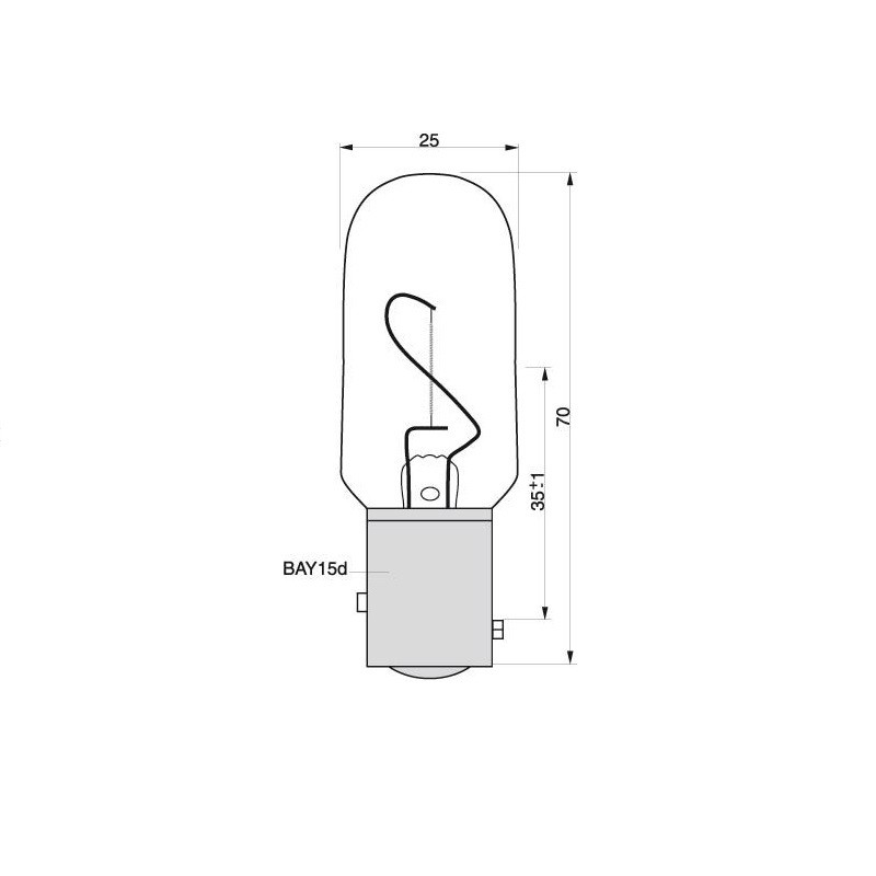 Купить Лампа накаливания Danlamp 10036 Bay15d 24 В 25 Вт 18 кандел для навигационных огней 7ft.ru в интернет магазине Семь Футов