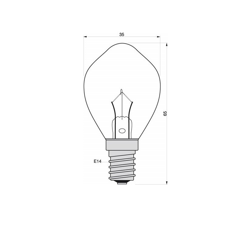 Купить Лампочка накаливания Danlamp 05010 E14 12 В 15 Вт для навигационных огней 7ft.ru в интернет магазине Семь Футов