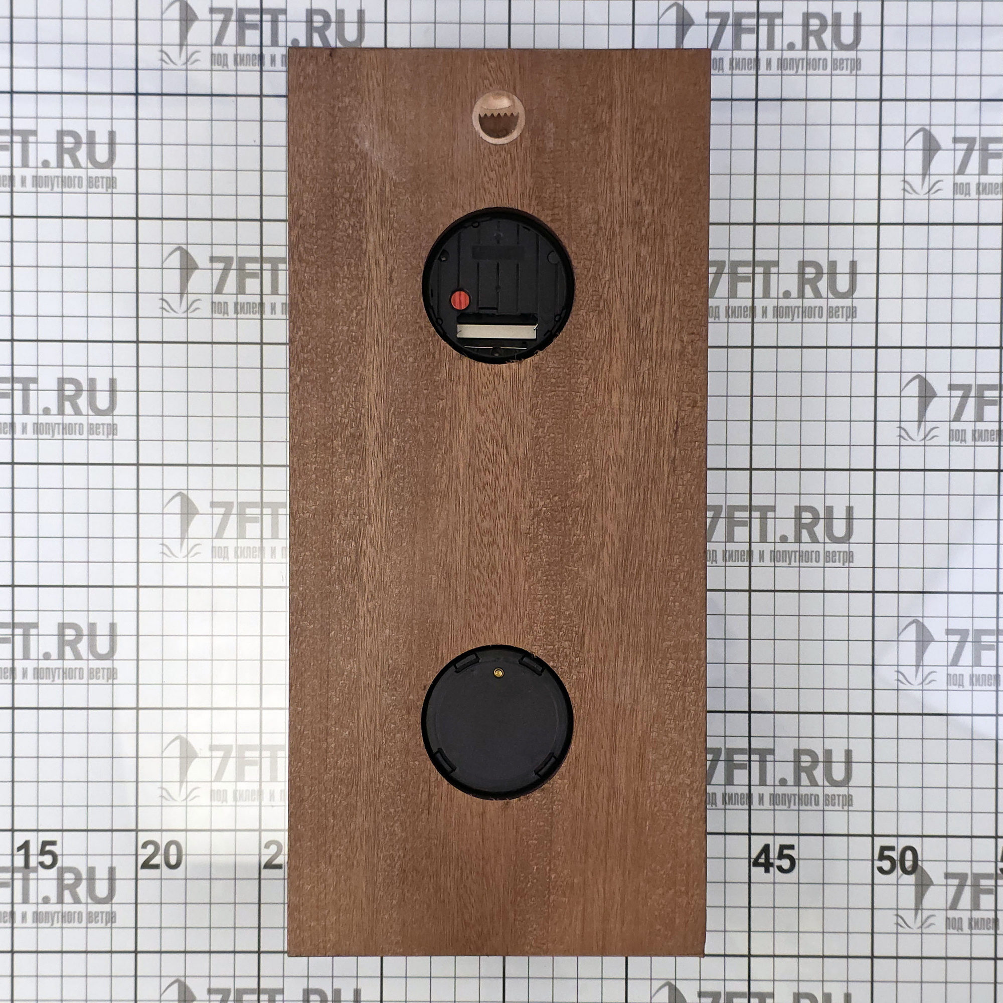 Купить Панно настенное с часами и барометром Foresti & Suardi 606 из полированной латуни и дерева 7ft.ru в интернет магазине Семь Футов