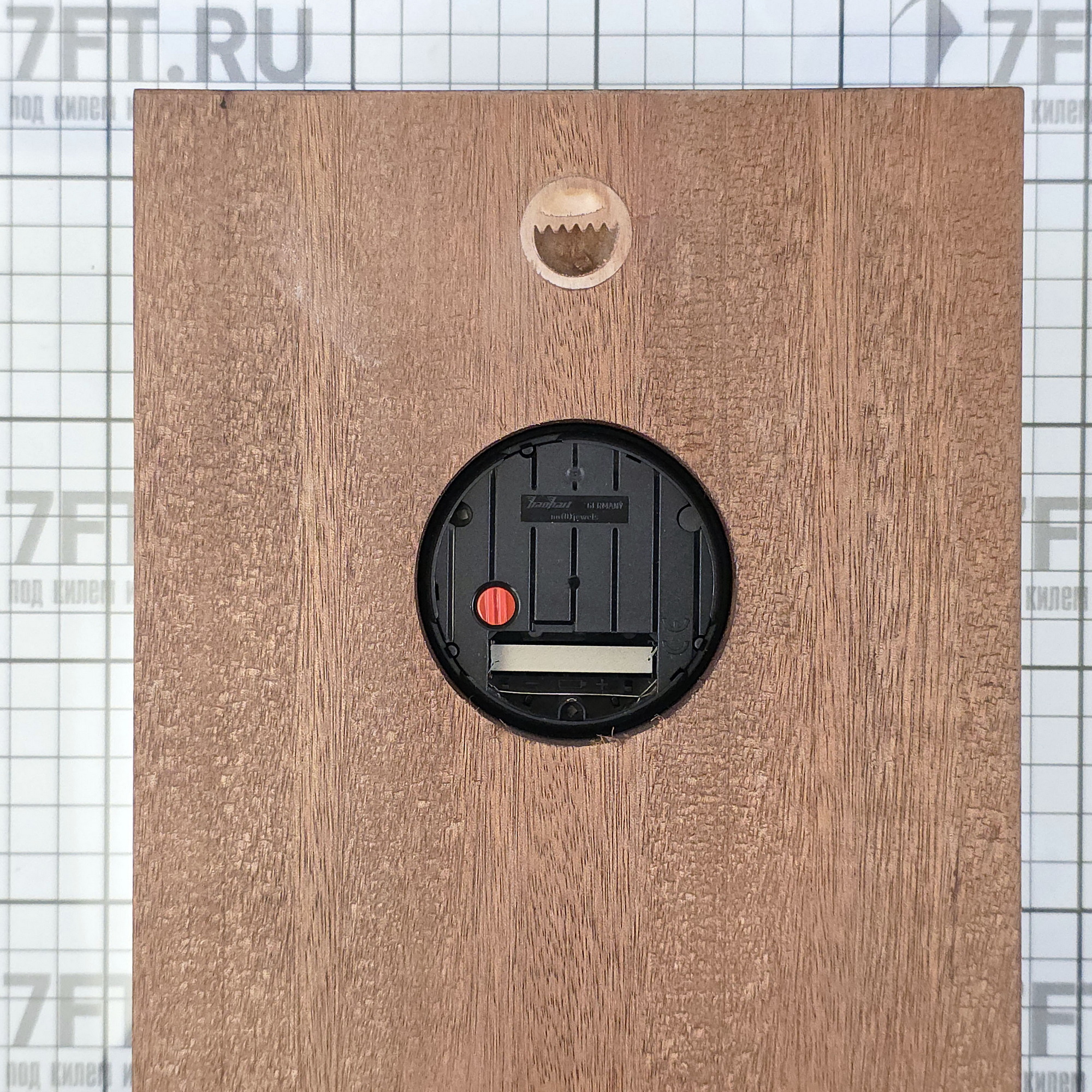 Купить Панно настенное с часами и барометром Foresti & Suardi 606 из полированной латуни и дерева 7ft.ru в интернет магазине Семь Футов