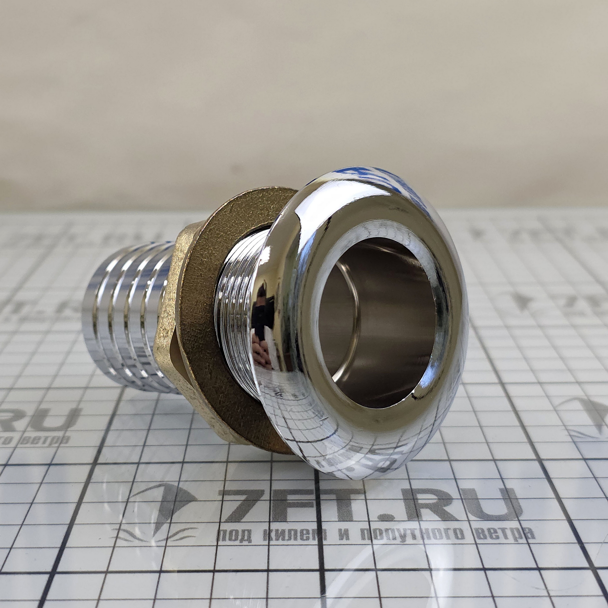 Купить Кингстон Foresti&Suardi 601G.C ёлочка под шланг 1"1/4 Ø65/38мм 85мм из хромированной латуни 7ft.ru в интернет магазине Семь Футов