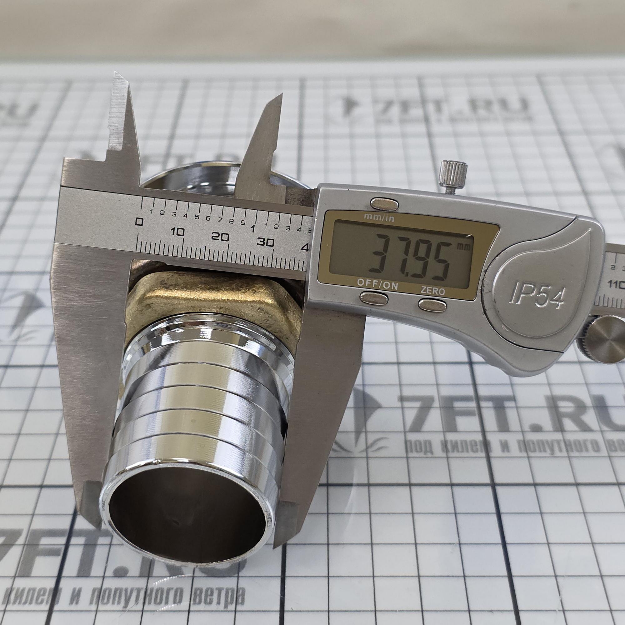 Купить Кингстон Foresti&Suardi 601G.C ёлочка под шланг 1"1/4 Ø65/38мм 85мм из хромированной латуни 7ft.ru в интернет магазине Семь Футов