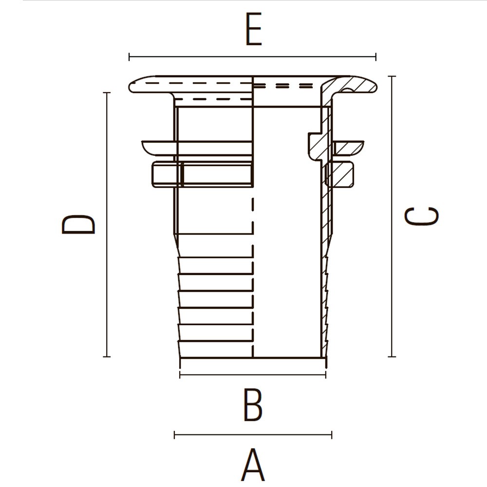 Купить Кингстон Foresti&Suardi 601G.C ёлочка под шланг 1"1/4 Ø65/38мм 85мм из хромированной латуни 7ft.ru в интернет магазине Семь Футов
