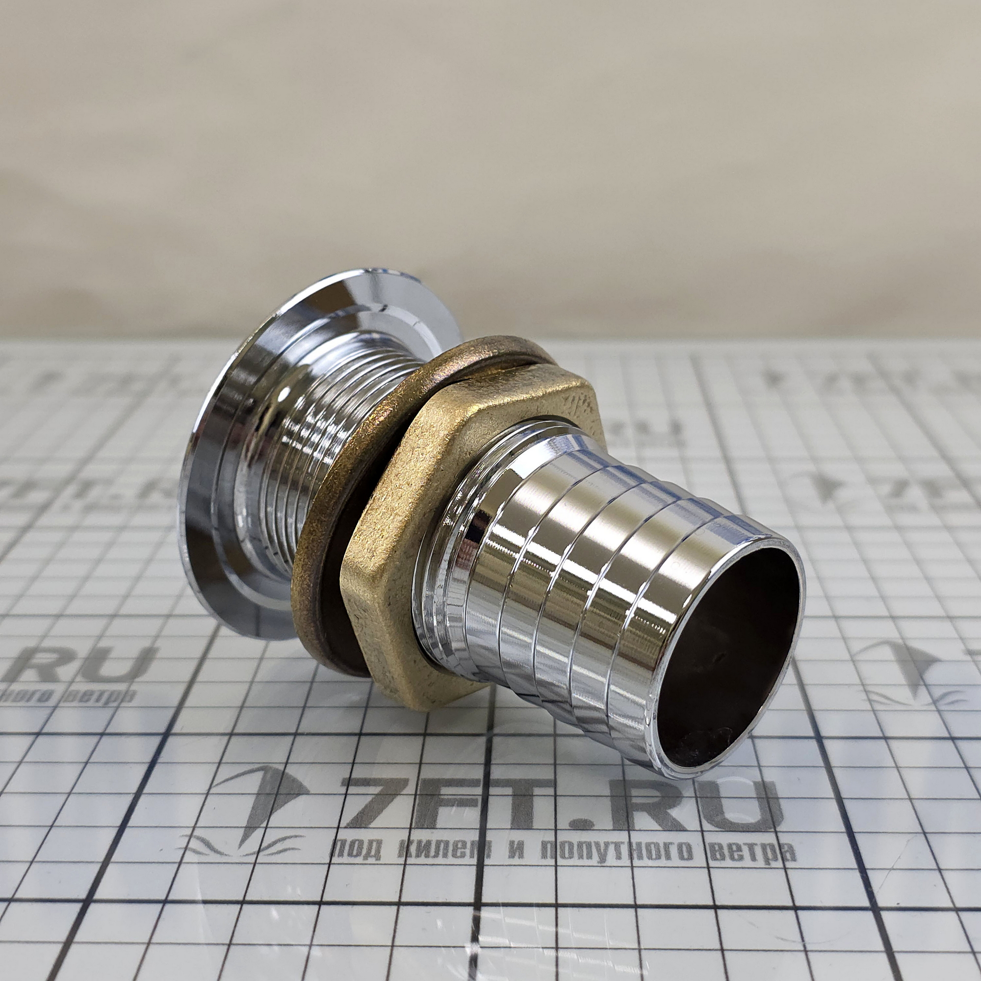 Купить Кингстон Foresti&Suardi 601G.C ёлочка под шланг 1"1/4 Ø65/38мм 85мм из хромированной латуни 7ft.ru в интернет магазине Семь Футов