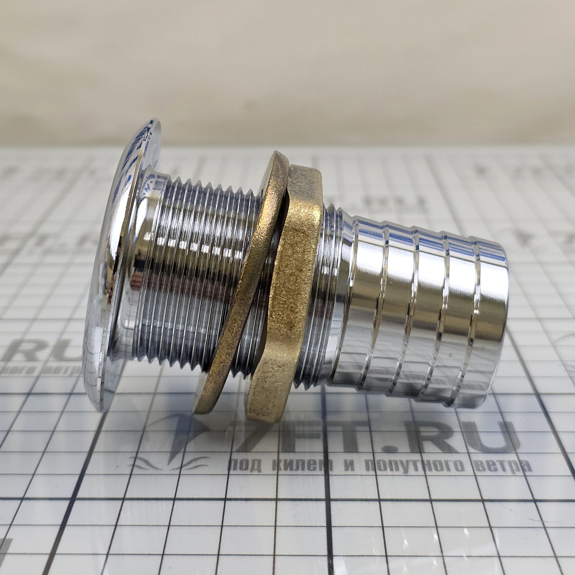 Купить Кингстон Foresti&Suardi 601G.C ёлочка под шланг 1"1/4 Ø65/38мм 85мм из хромированной латуни 7ft.ru в интернет магазине Семь Футов