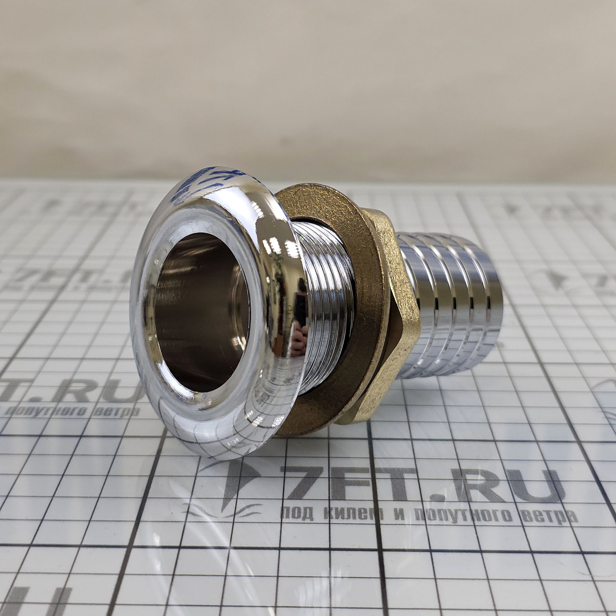 Купить Кингстон Foresti&Suardi 601G.C ёлочка под шланг 1"1/4 Ø65/38мм 85мм из хромированной латуни 7ft.ru в интернет магазине Семь Футов