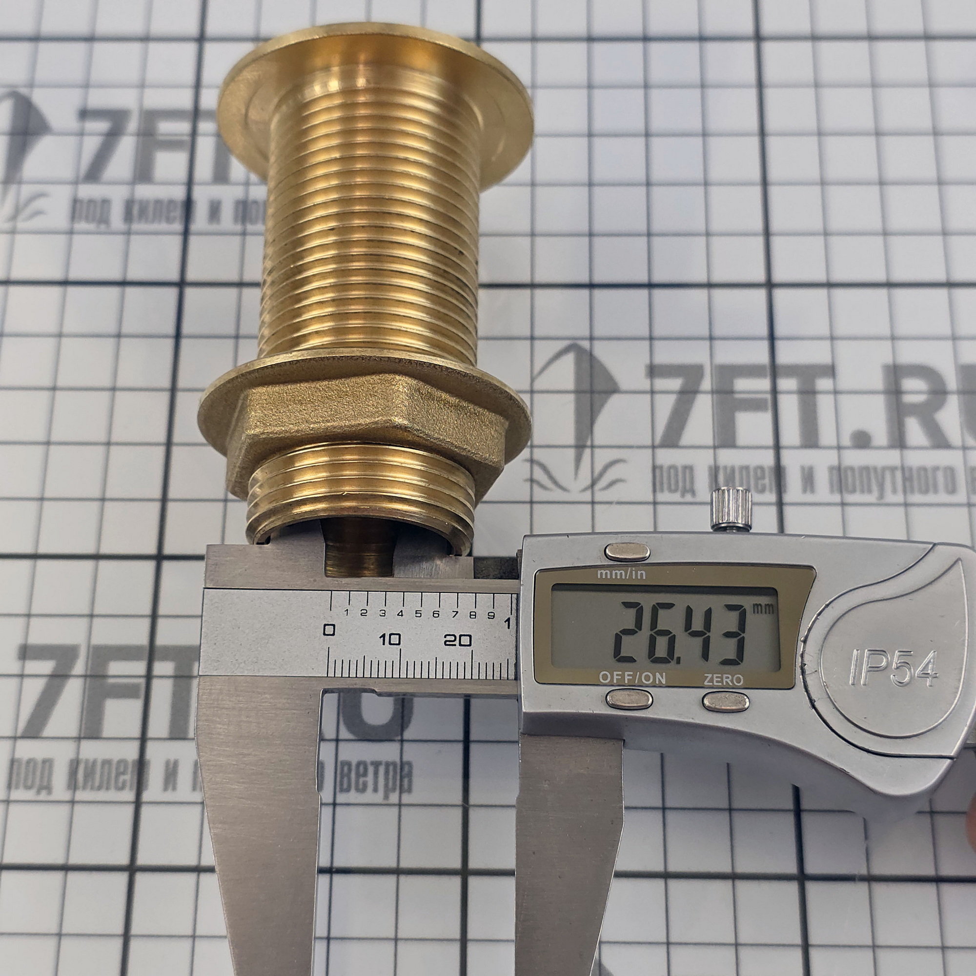 Купить Кингстон Guidi Marine 1255#100006 Ø25x75мм резьба 1” из латуни 7ft.ru в интернет магазине Семь Футов