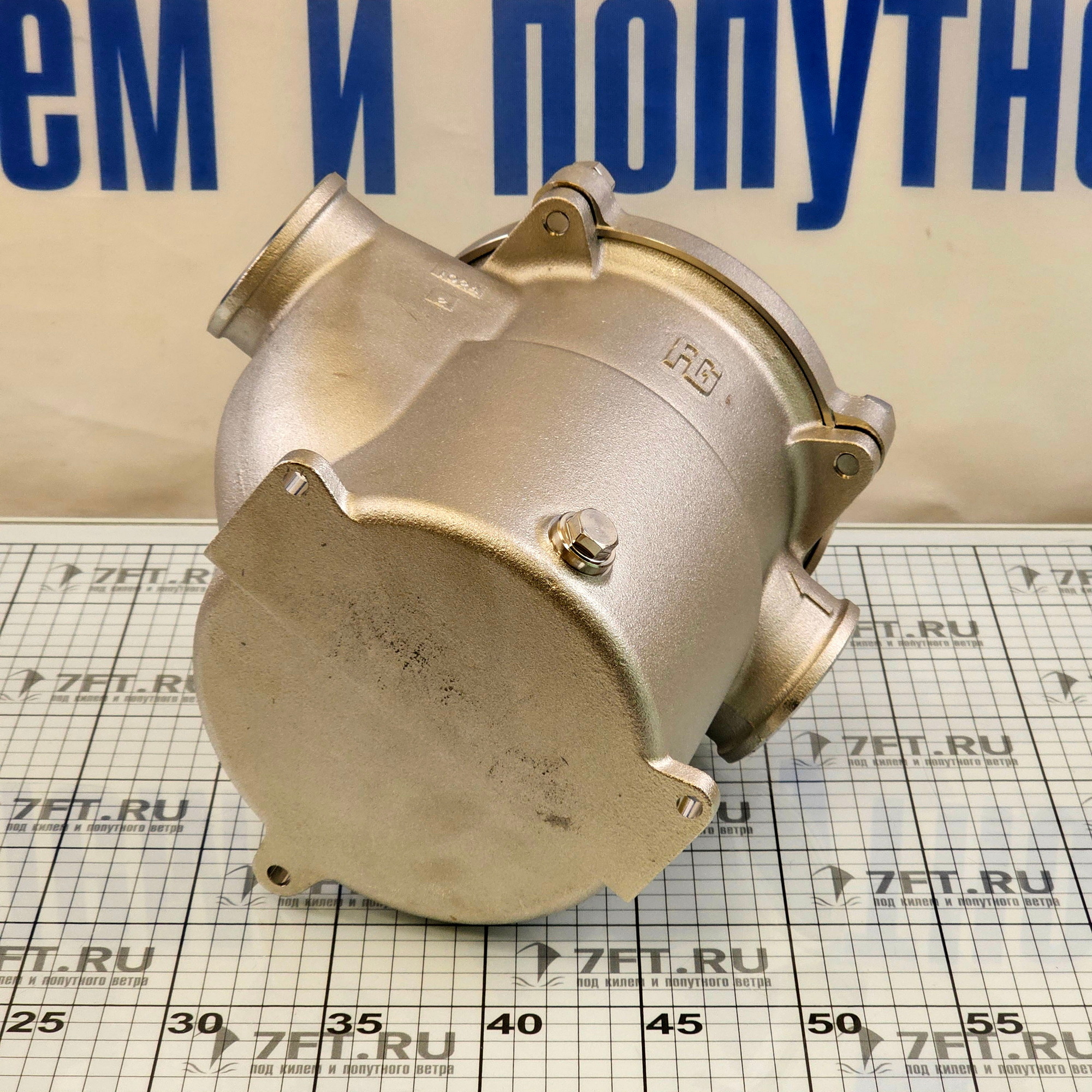 Купить Фильтр водяной системы охлаждения двигателя Guidi Marine 1162 1162#220009 2" 19900-63000 л/час из никелированной бронзы с крышкой из поликарбоната 7ft.ru в интернет магазине Семь Футов
