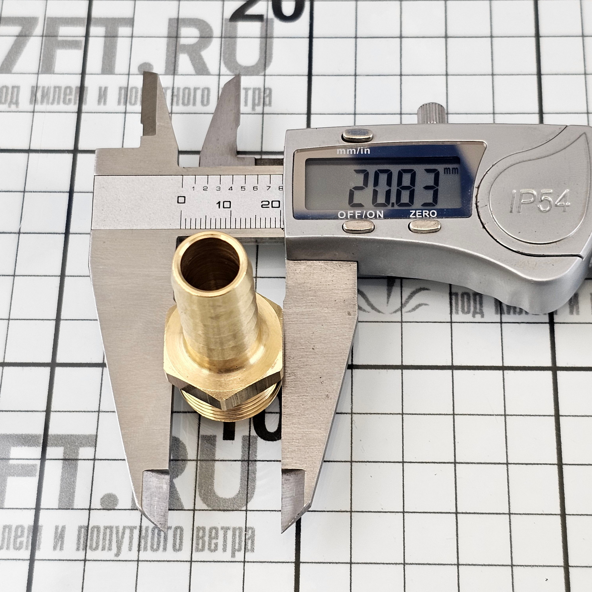 Купить Штуцер прямой с наружной резьбой 1/2” Guidi 1004#100125 для шланга Ø14мм из латуни 7ft.ru в интернет магазине Семь Футов