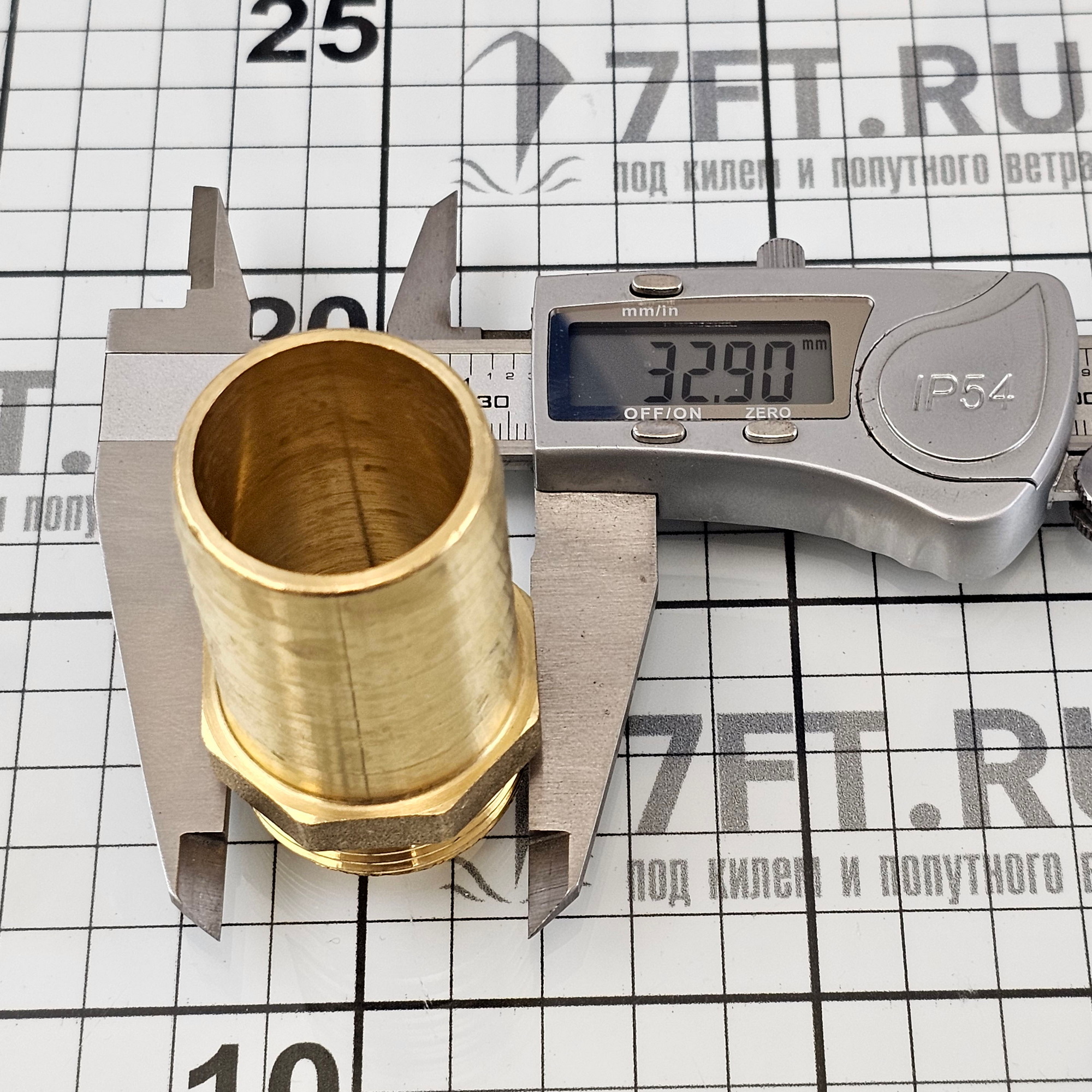Купить Штуцер прямой с наружной резьбой 1” Guidi 1004#100153 для шланга Ø32мм из латуни, Osculati 17.198.31 7ft.ru в интернет магазине Семь Футов