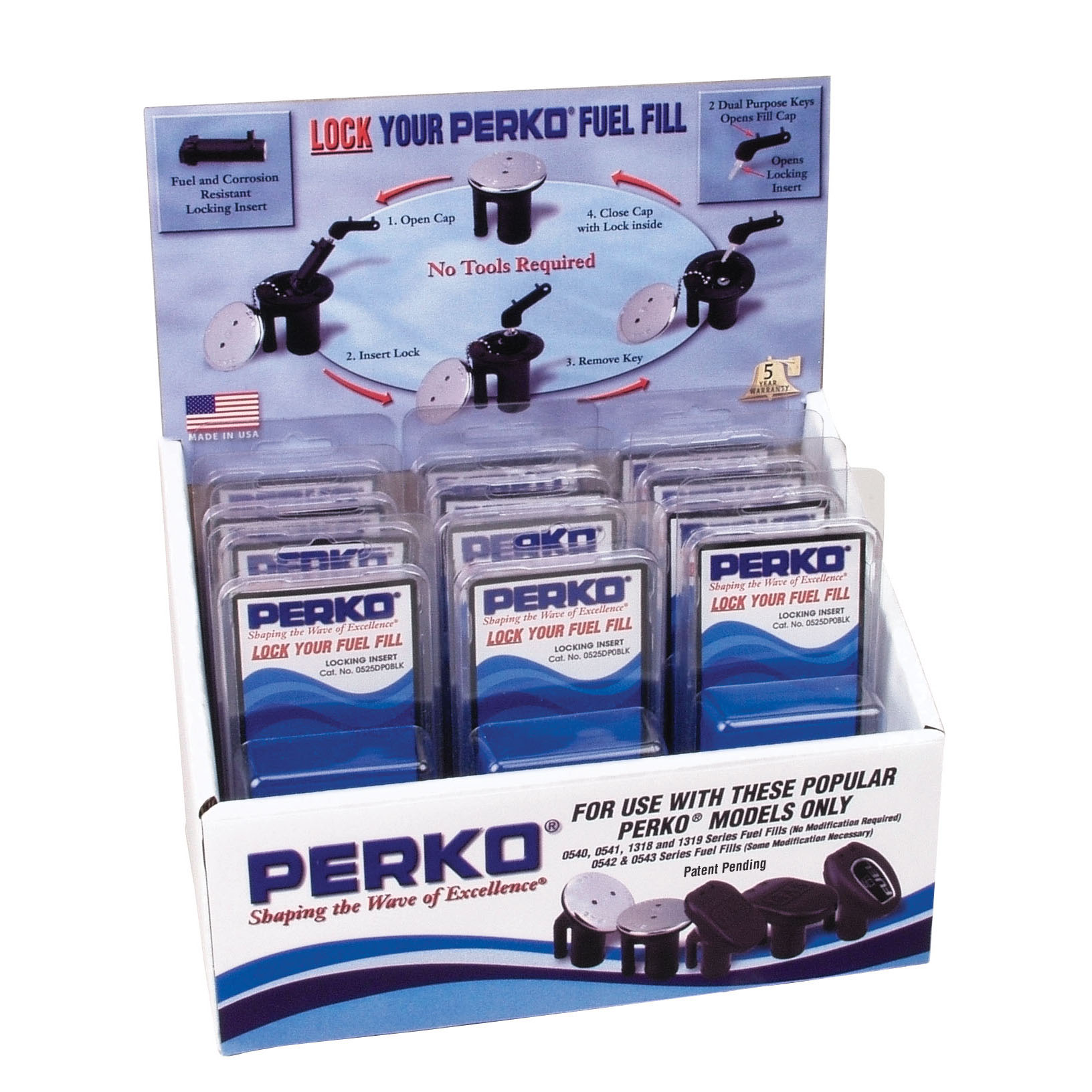 Купить Блокировка заправочной горловины Perko 0525DP0BLK из чёрного полимера с цилиндром замка из цинкового сплава 7ft.ru в интернет магазине Семь Футов