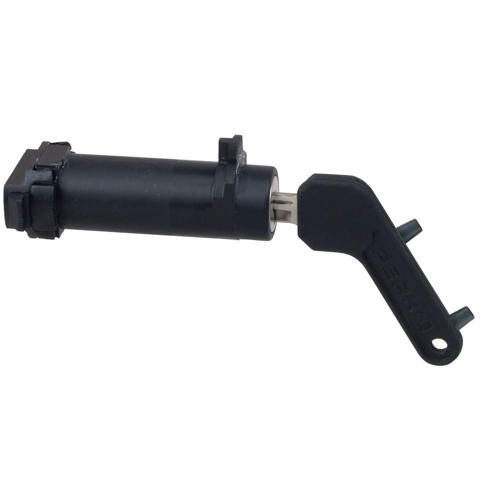 Купить Блокировка заправочной горловины Perko 0525DP0BLK из чёрного полимера с цилиндром замка из цинкового сплава 7ft.ru в интернет магазине Семь Футов