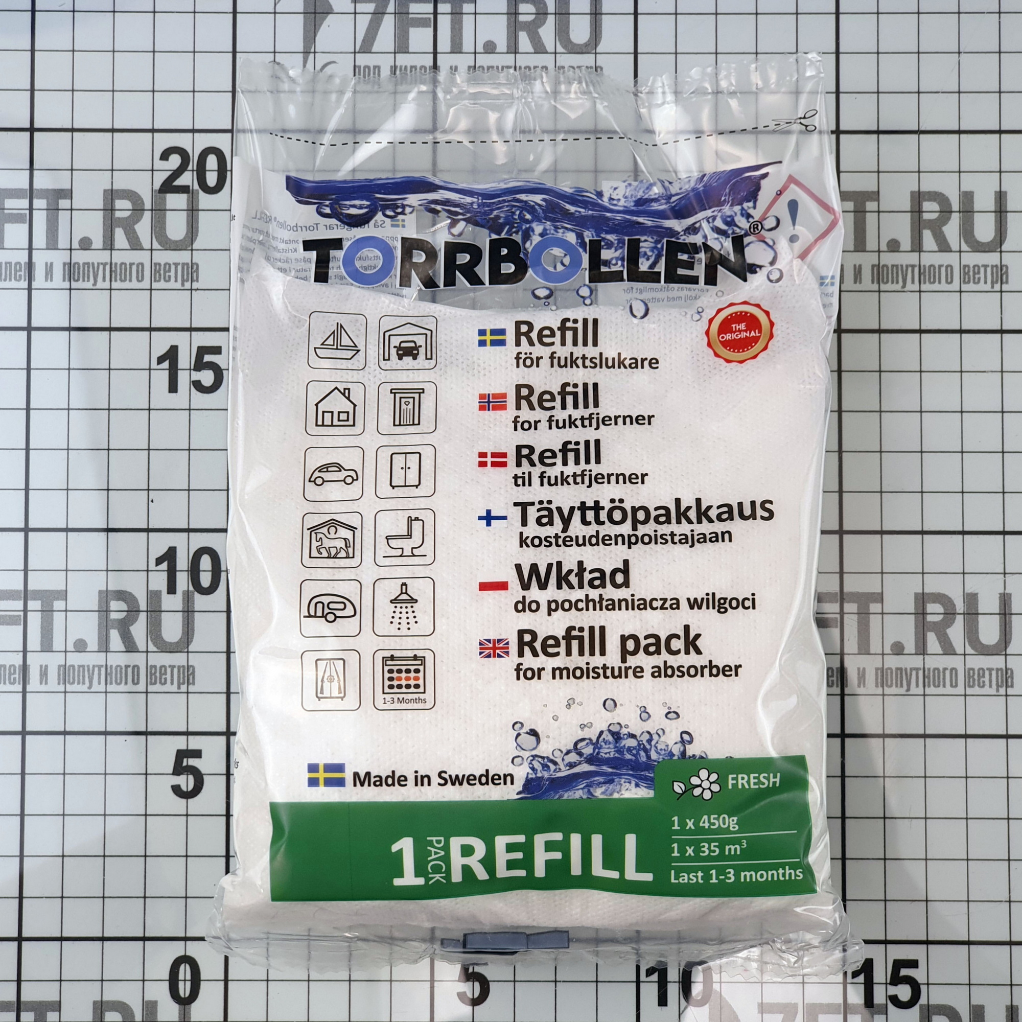 Купить Заправка к поглотителю влаги Torrbollen Fresh Refill 7112 3 пакета 7ft.ru в интернет магазине Семь Футов