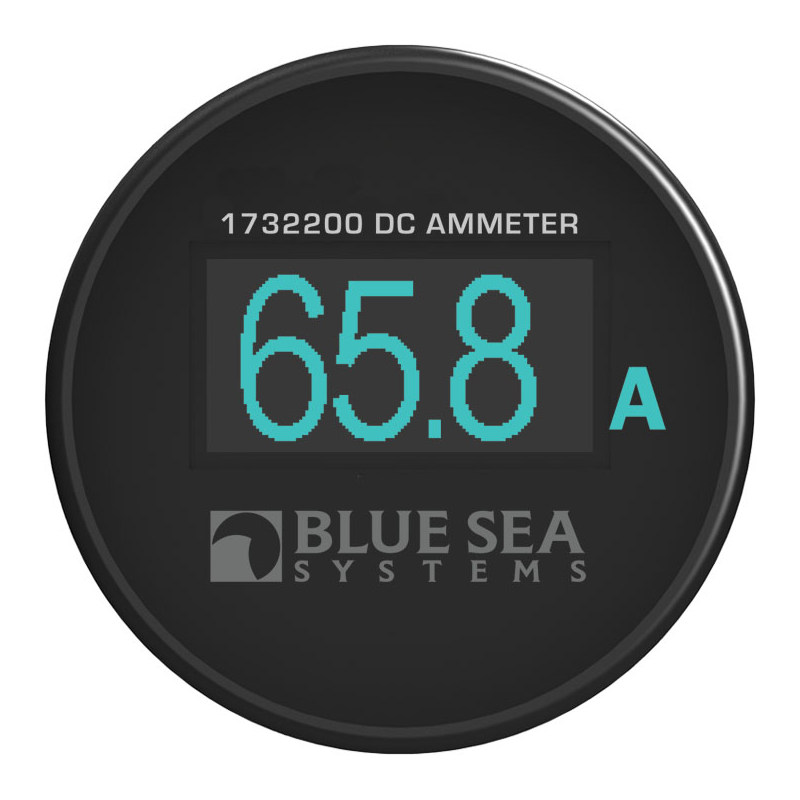 Купить Цифровой мини амперметр Blue Sea 1732200 12/24 В -100 - +100 А 40 мм с голубым OLED экраном 7ft.ru в интернет магазине Семь Футов