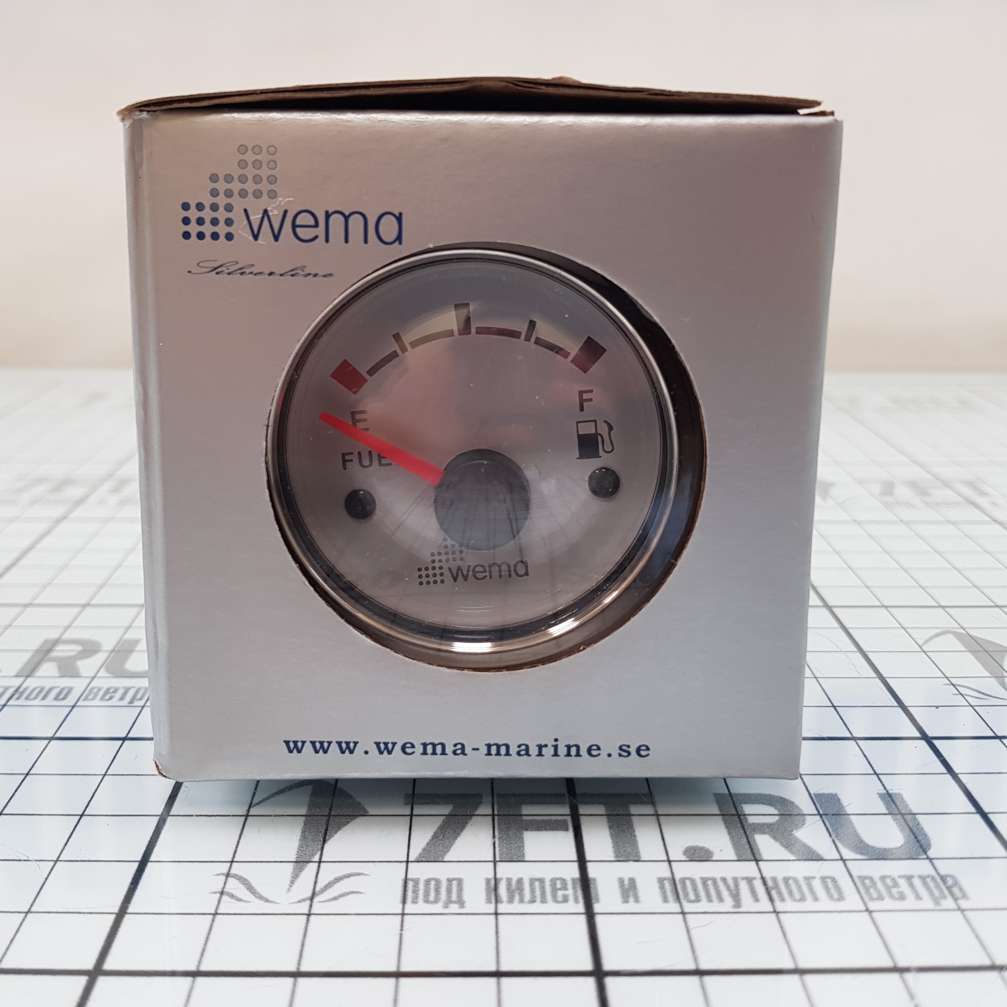 Купить Индикатор уровня топлива Wema IPFR-WS 110624 12/24В 0-190Ом Ø62мм белый циферблат с хромированным кольцом 7ft.ru в интернет магазине Семь Футов