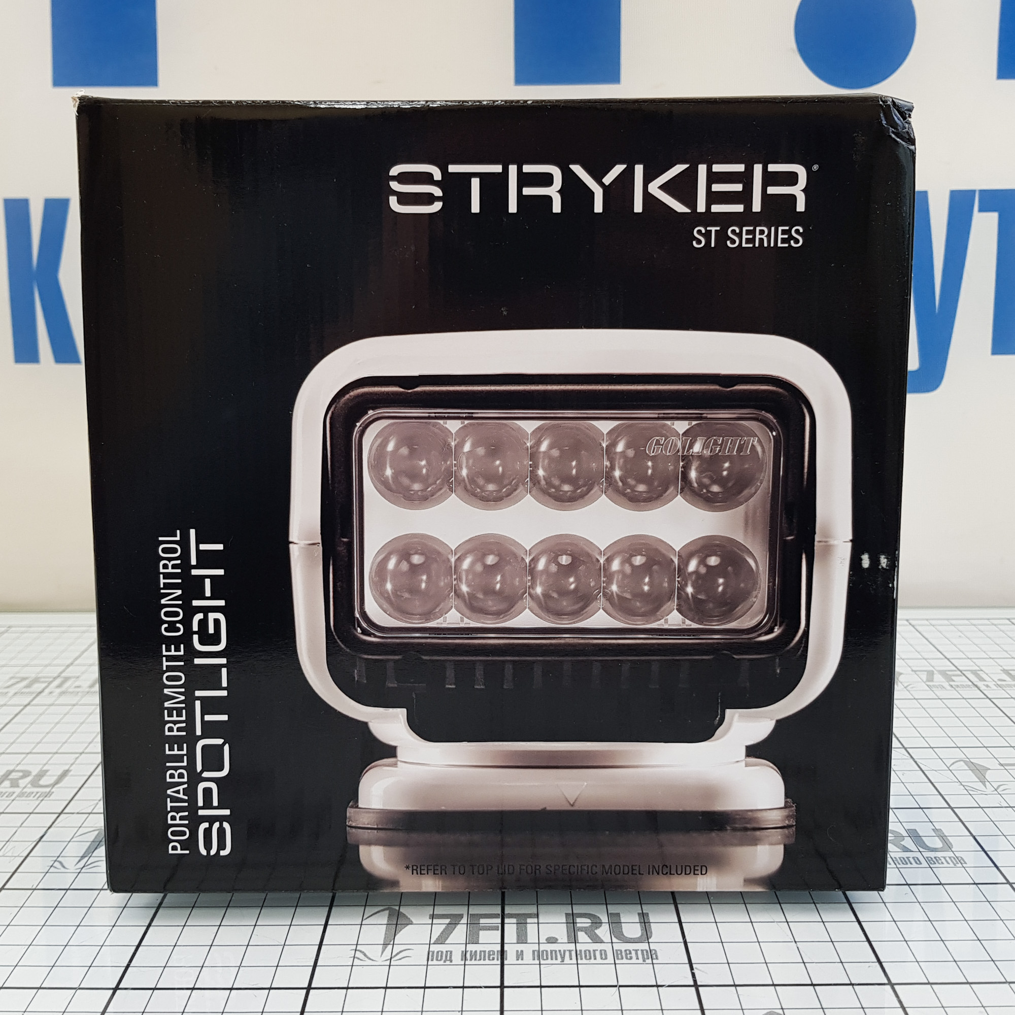 Купить Прожектор светодиодный Golight Stryker ST LED 30064ST 12В 40Вт 544000кД 177,8x177,8x165,1мм хромированный с пультом ДУ 7ft.ru в интернет магазине Семь Футов