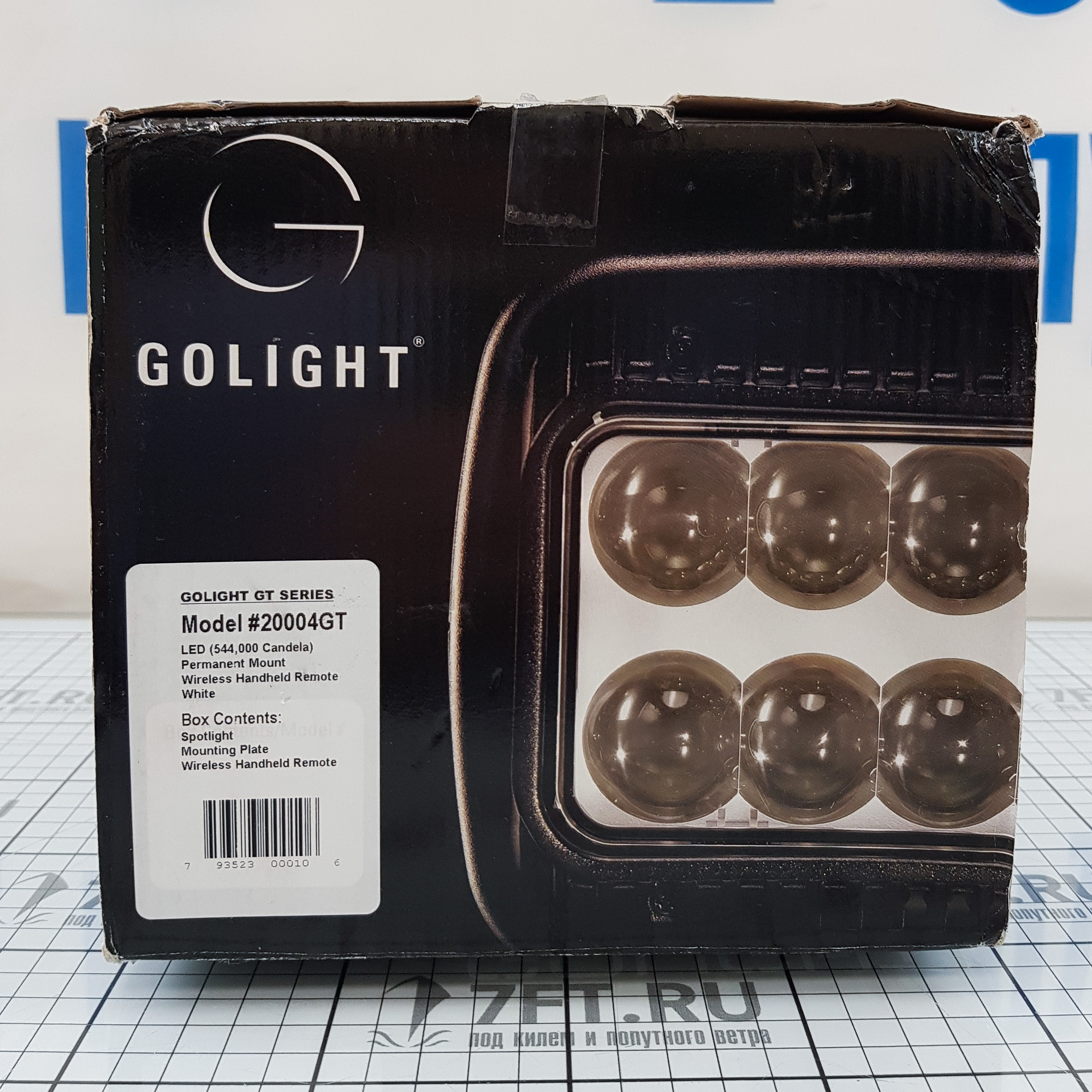 Купить Прожектор светодиодный Golight GT 20004GT 177,8x177,8x165,1мм 12В 544000кД угол поворота 370° IP56 белый с пультом ДУ 7ft.ru в интернет магазине Семь Футов