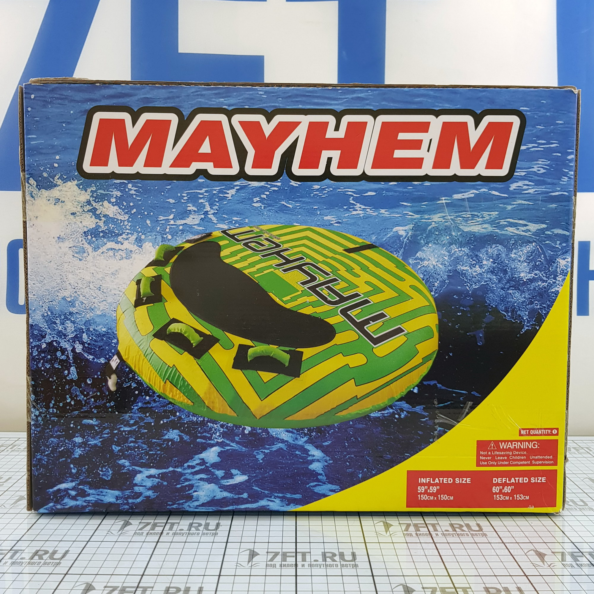 Купить Водный буксировочный баллон двухместный Radarskis Scheels Mayhem 152 см 160 кг 7ft.ru в интернет магазине Семь Футов