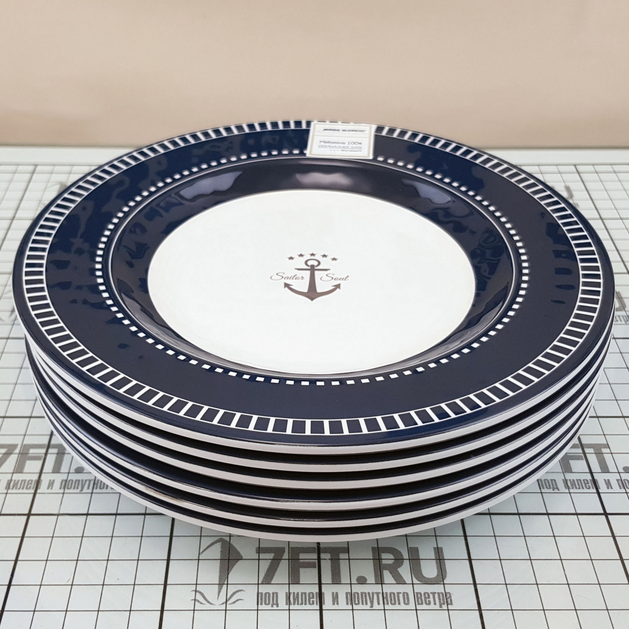 Купить Набор посуды на 6 человек Marine Business Sailor Soul 14144 24 предмета из меламина в сумке 7ft.ru в интернет магазине Семь Футов