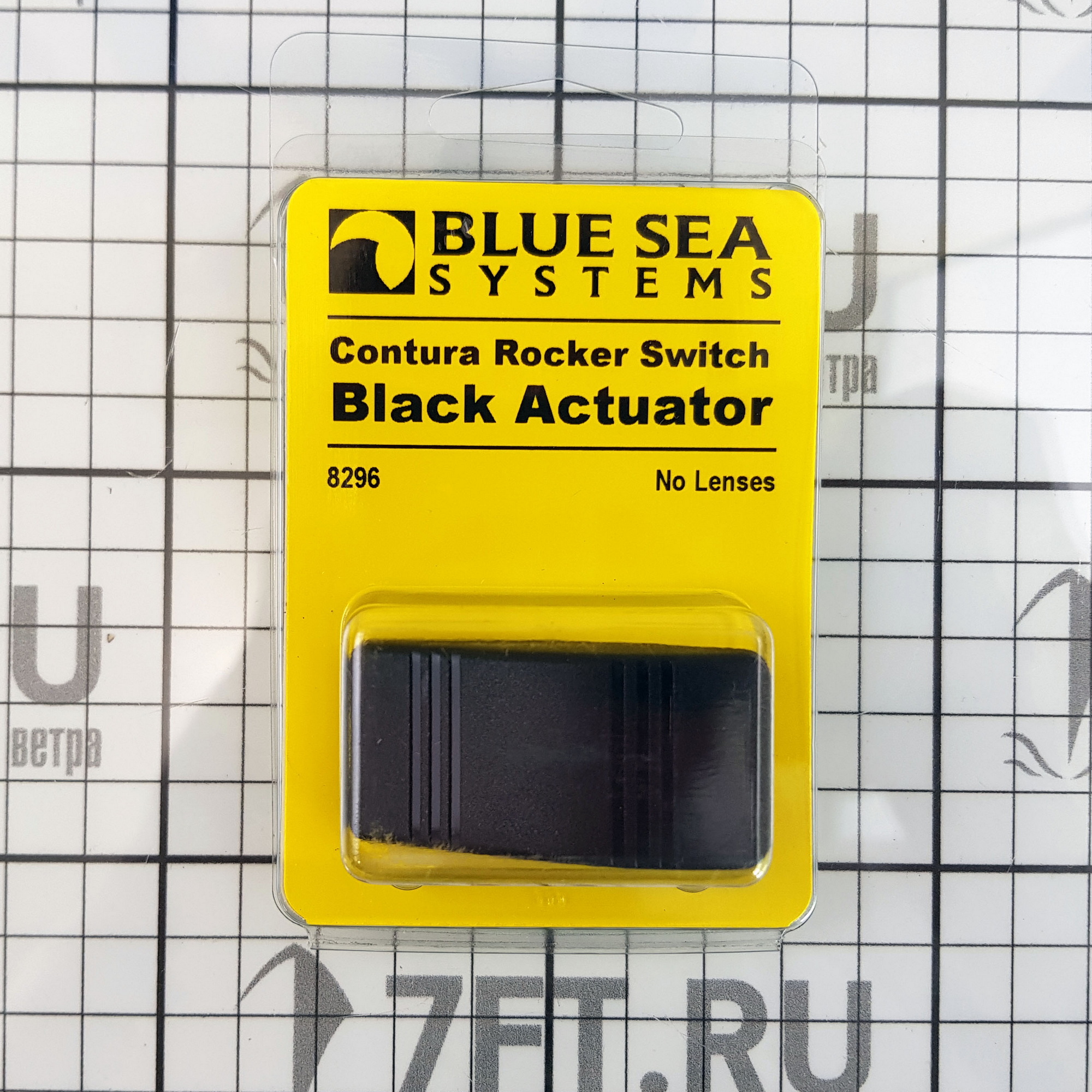 Купить Клавиша выключателя Blue Sea Contura 8296 чёрная без линзы индикации 7ft.ru в интернет магазине Семь Футов